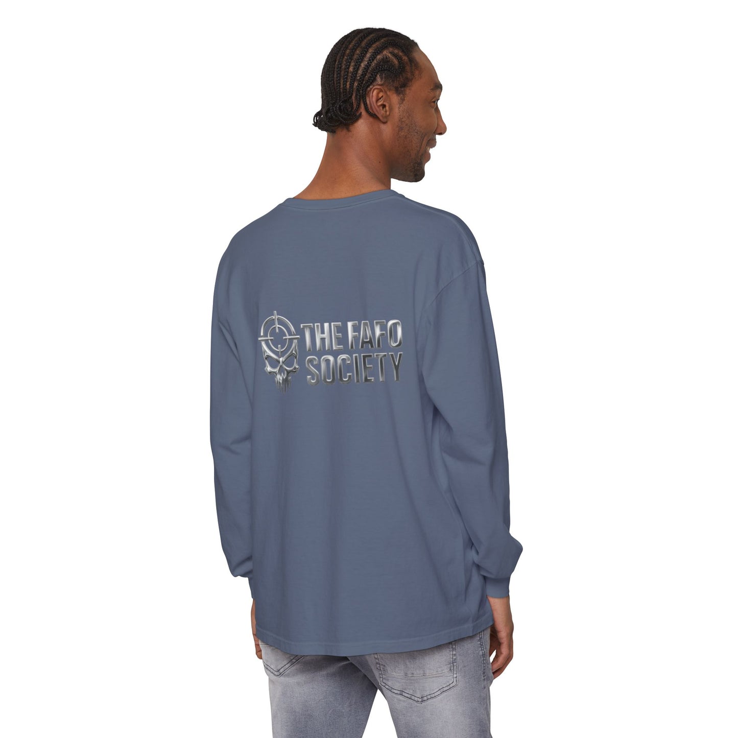 Long Sleeve T-Shirt — 'He Who Fucks Around Finds Out' Phoenix Design (Proud Member of the FAFO Society)