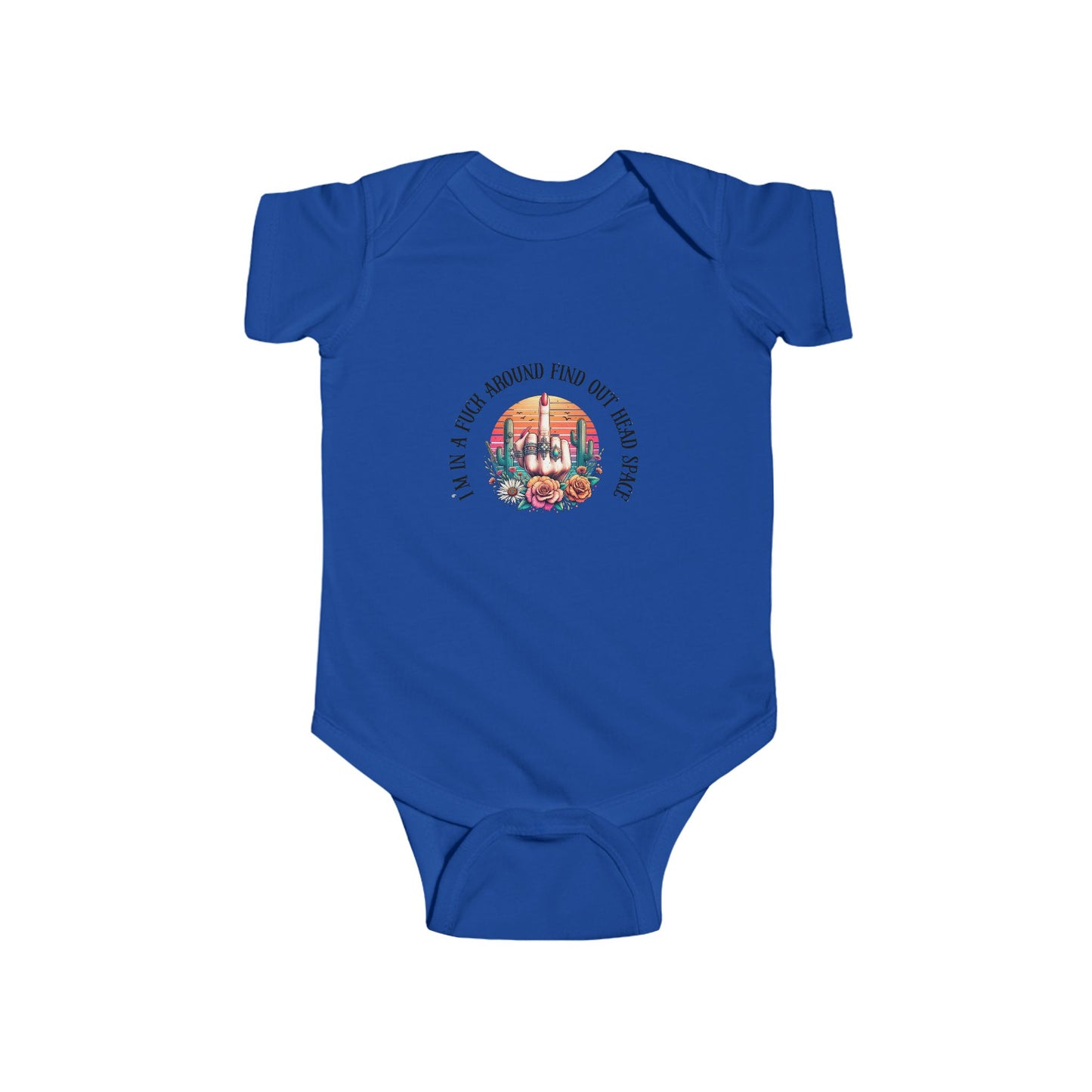 Infant Bodysuit — "Proud Member of the FAFO Society" Cute Baby Onesie with Vintage Camper Graphic