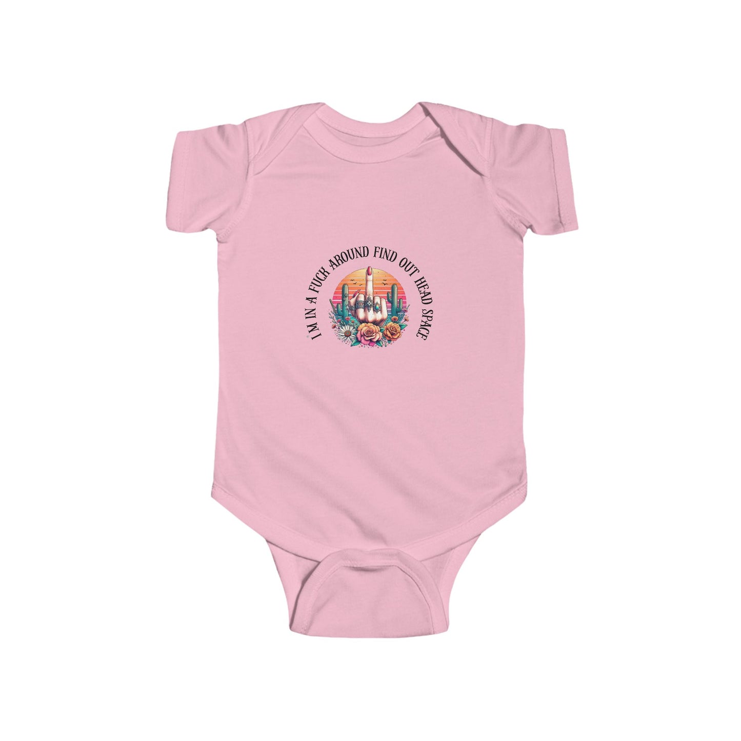 Infant Bodysuit — "Proud Member of the FAFO Society" Cute Baby Onesie with Vintage Camper Graphic