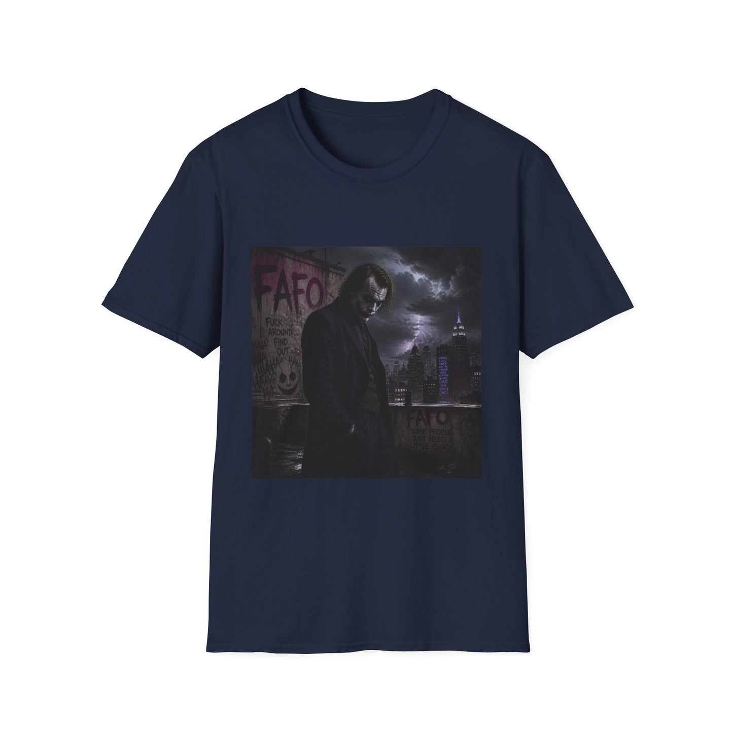 Graphic Tee — Moody Night Joker Portrait T-Shirt