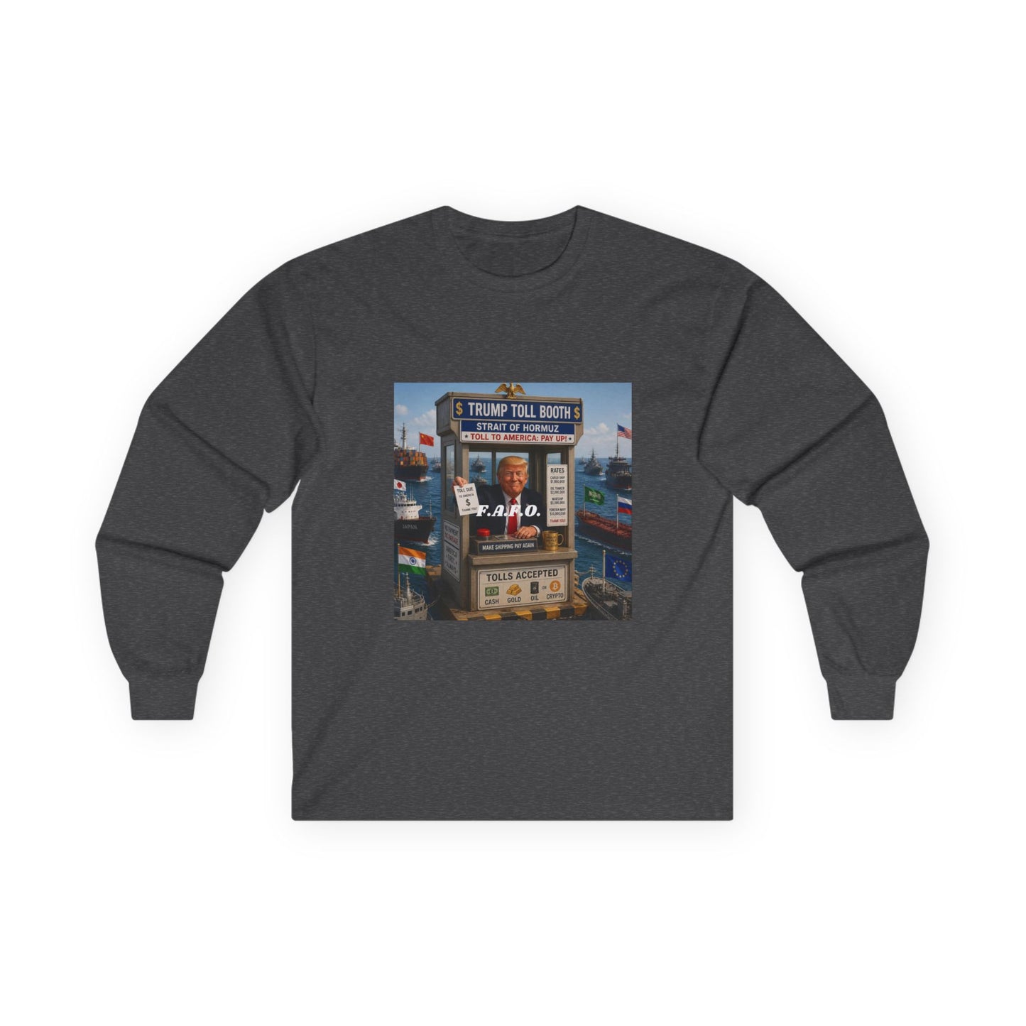 The FAFO Society Long Sleeve Tee — Vintage Carnival Ticket Booth Graphic