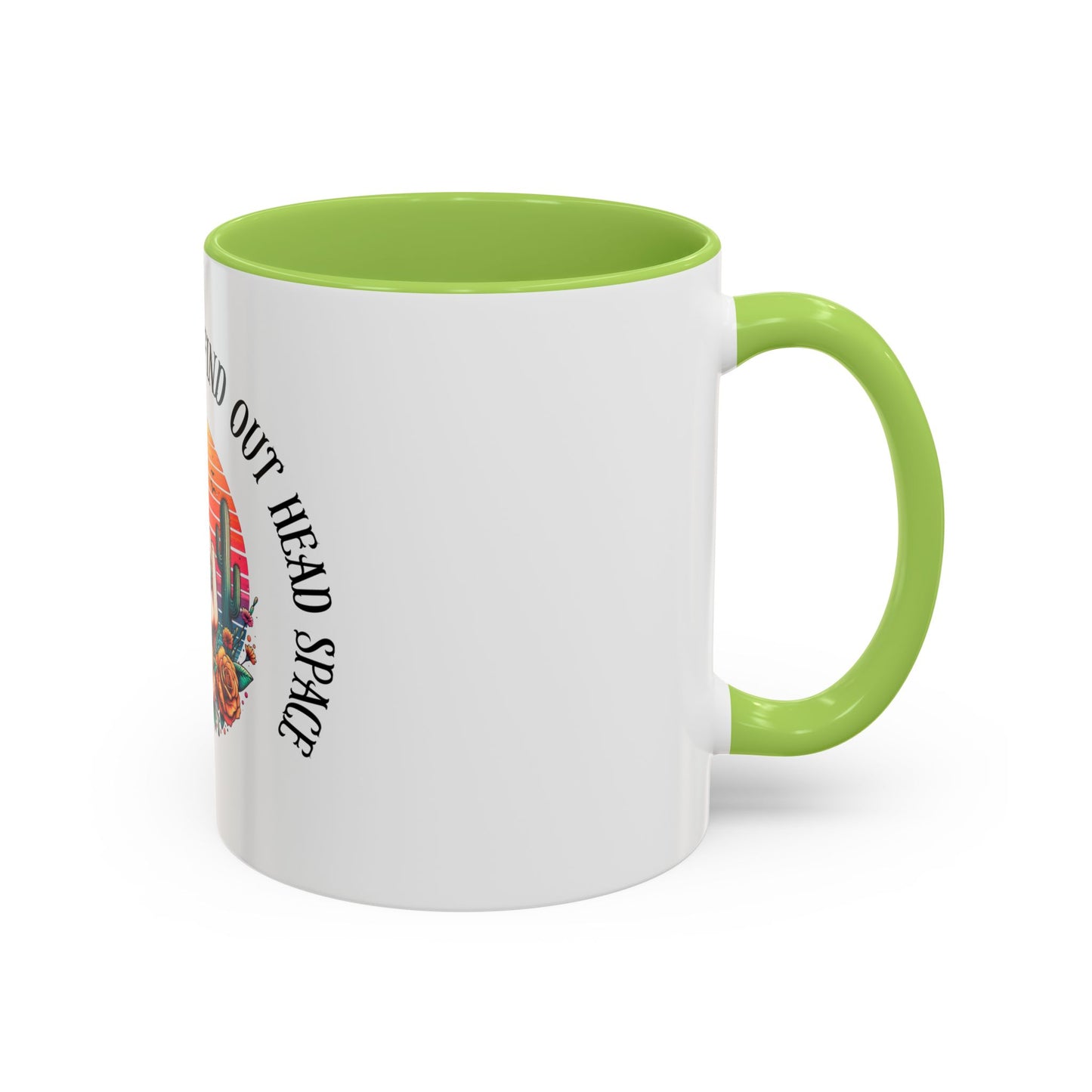 Coffee Mug - "I’m In A Fuck Around Find Out" Retro Cactus Middle Finger Design (Accent 11/15oz)