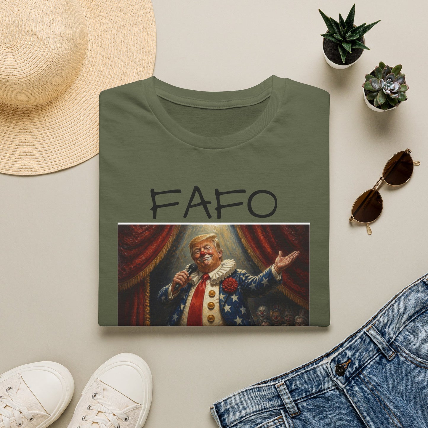 Graphic T‑Shirt FAFO Consequences Vintage King Portrait