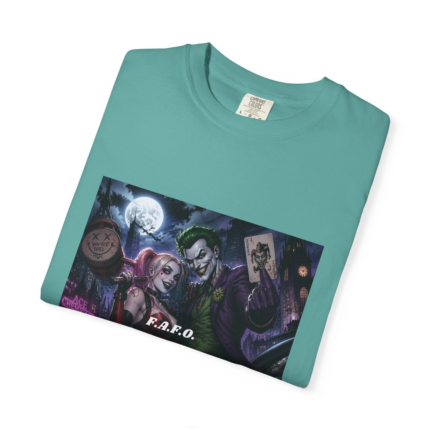 Graphic T-Shirt — The FAFO Society Joker & Harley Art Print