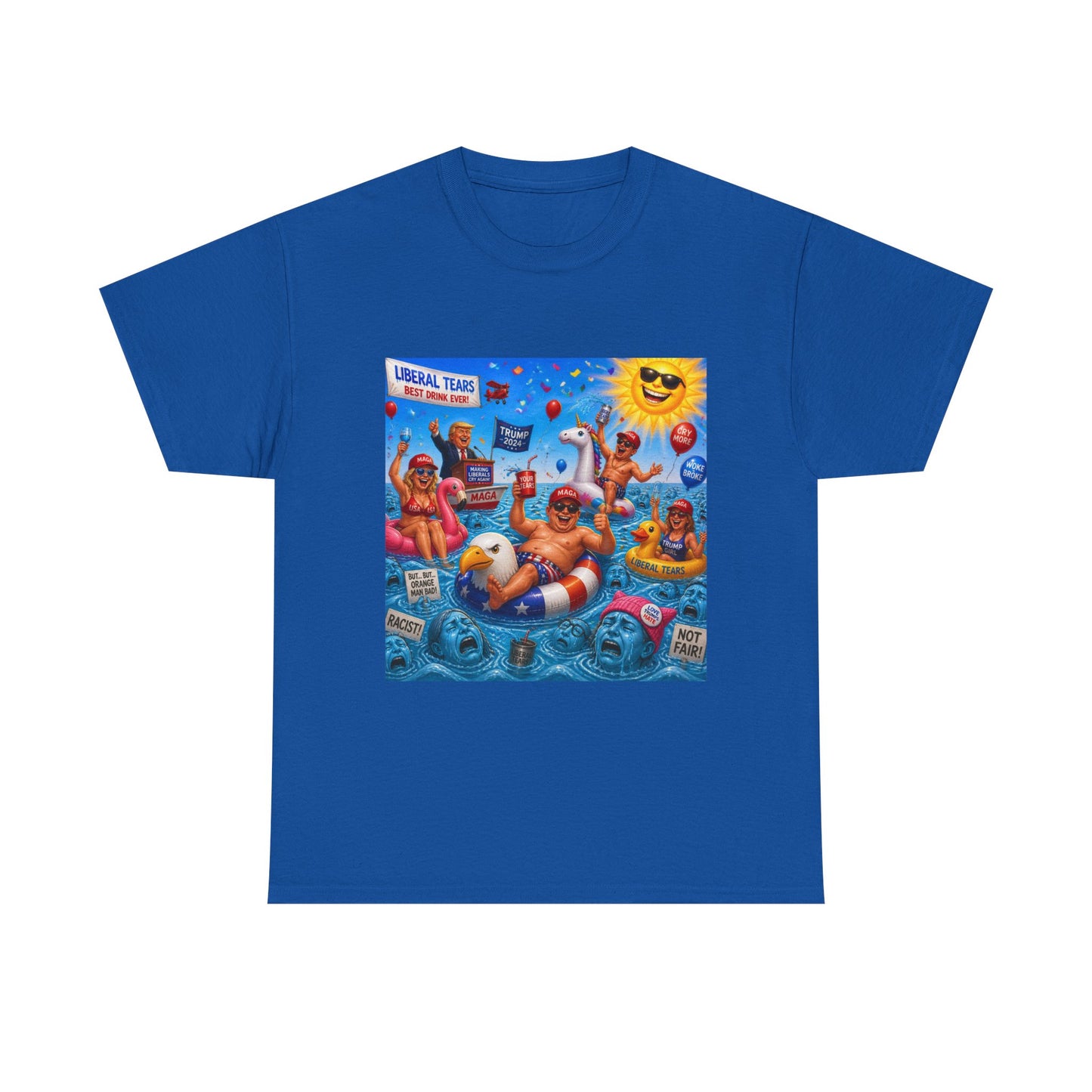 Beach Party T-Shirt — "Lifeguard Sharks" Summer Graphic Tee
