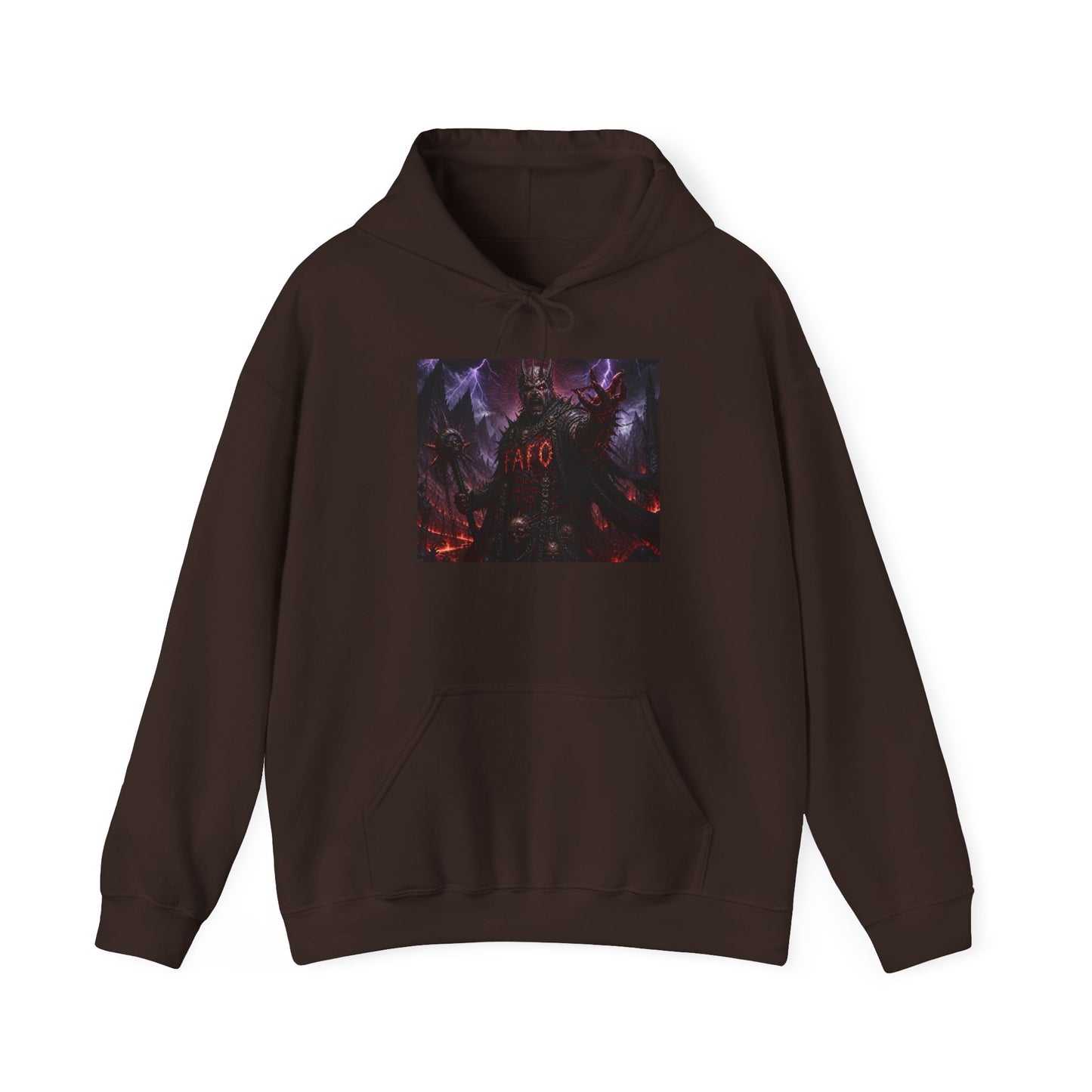 The FARC Society 'Afro' Graphic Hoodie — Dark Neon Palm Design