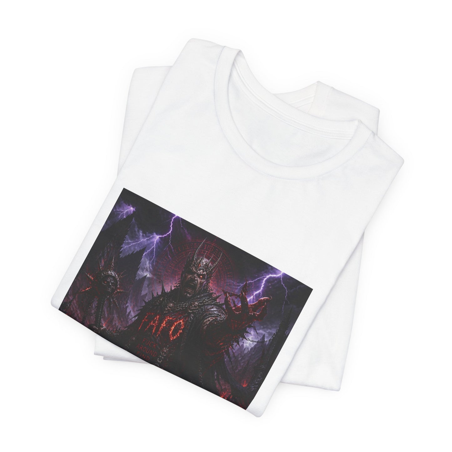 Demon King Graphic Tee – "AFO" Dark Fantasy Anime T-Shirt