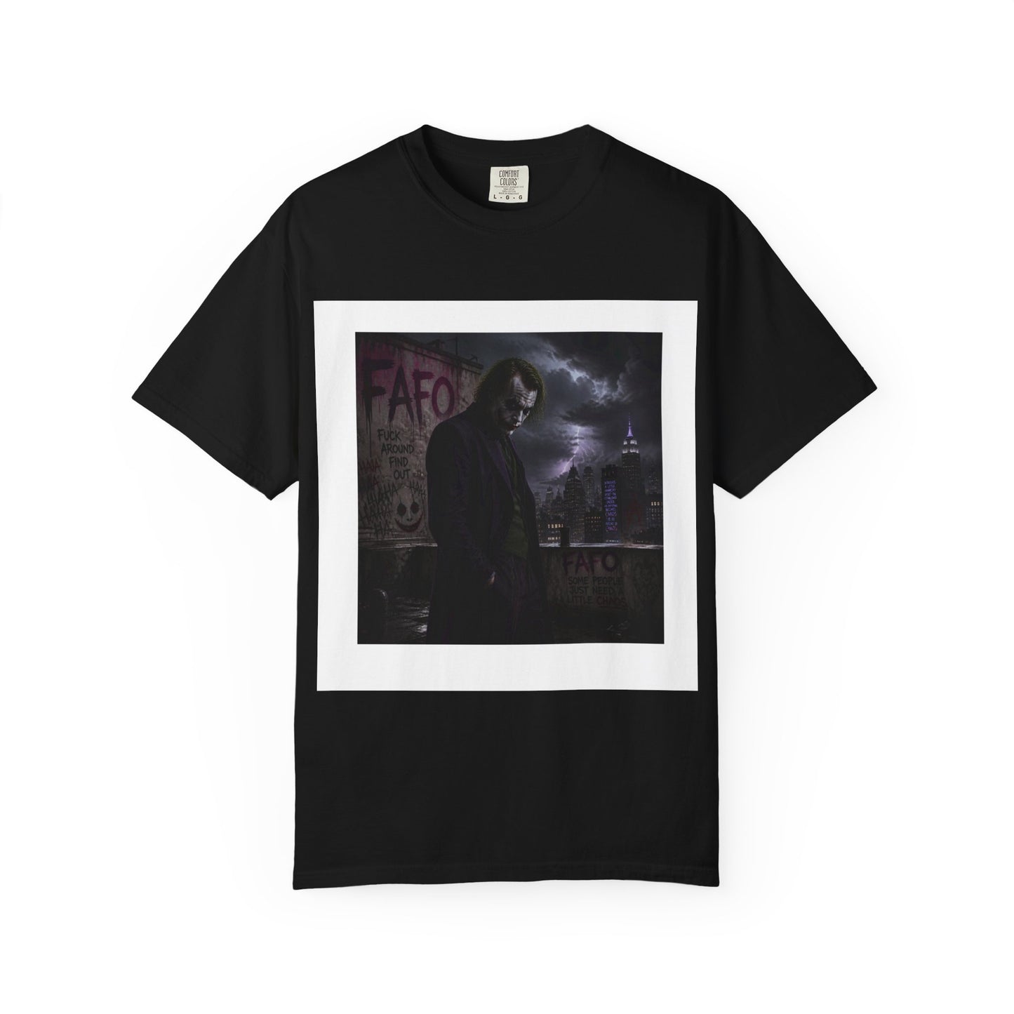 Dark Urban Noir T-Shirt — 'The Fafo Society' Skull Logo Tee