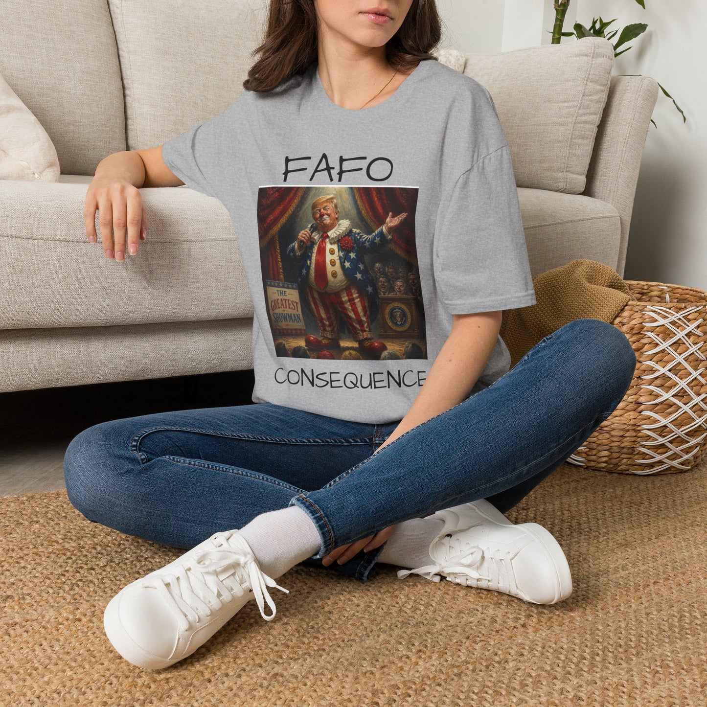 Graphic T‑Shirt FAFO Consequences Vintage King Portrait