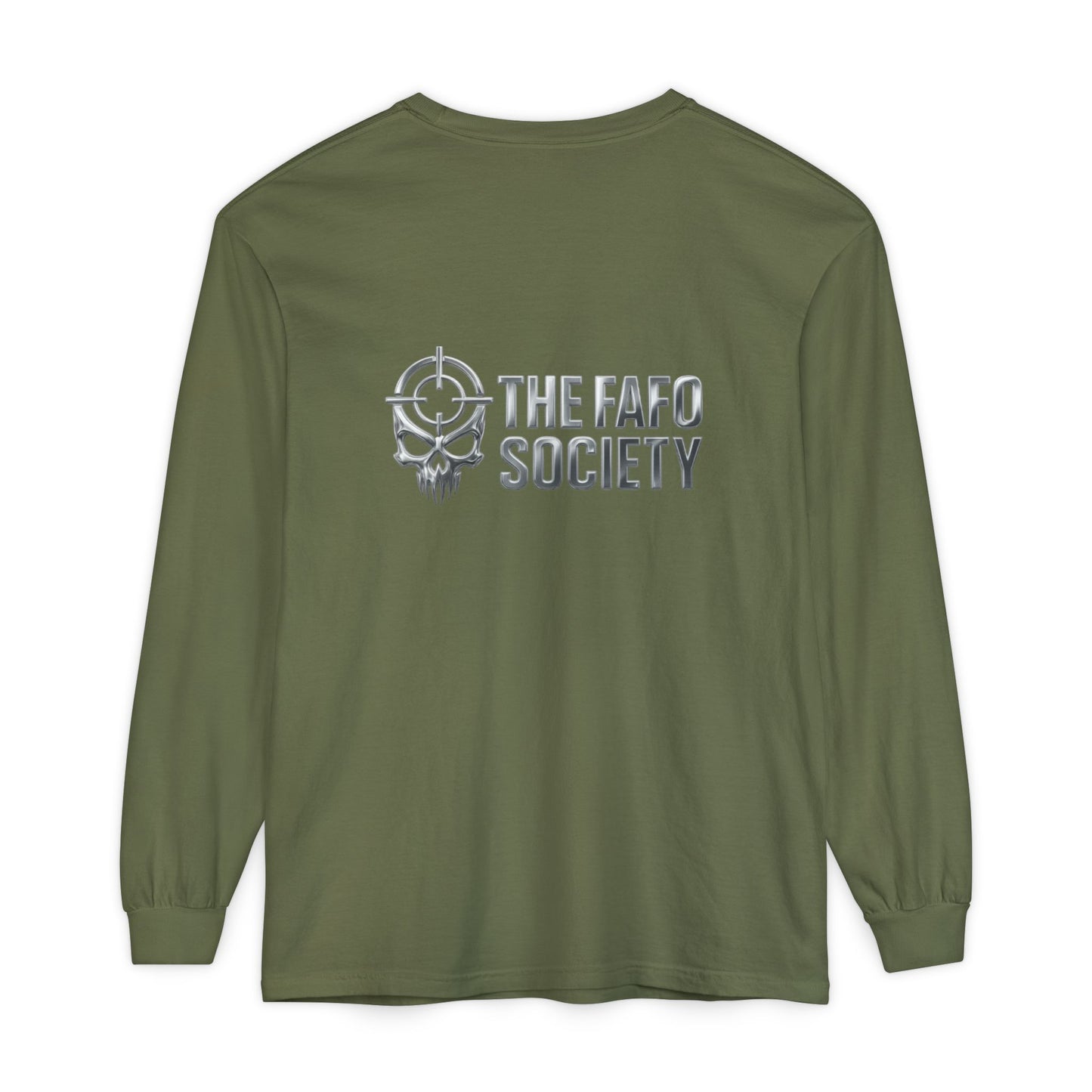 Long Sleeve T-Shirt — 'He Who Fucks Around Finds Out' Phoenix Design (Proud Member of the FAFO Society)