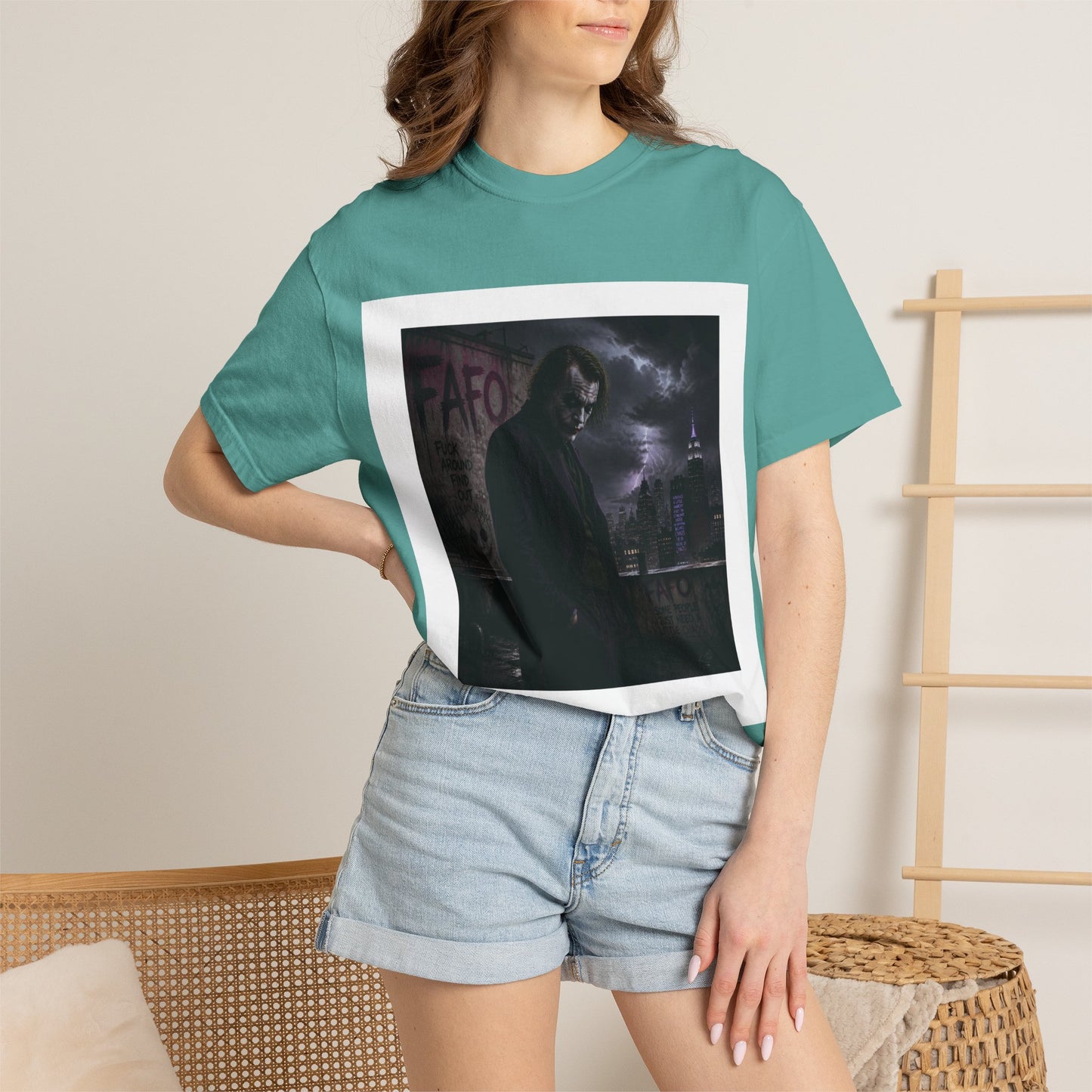Dark Urban Noir T-Shirt — 'The Fafo Society' Skull Logo Tee