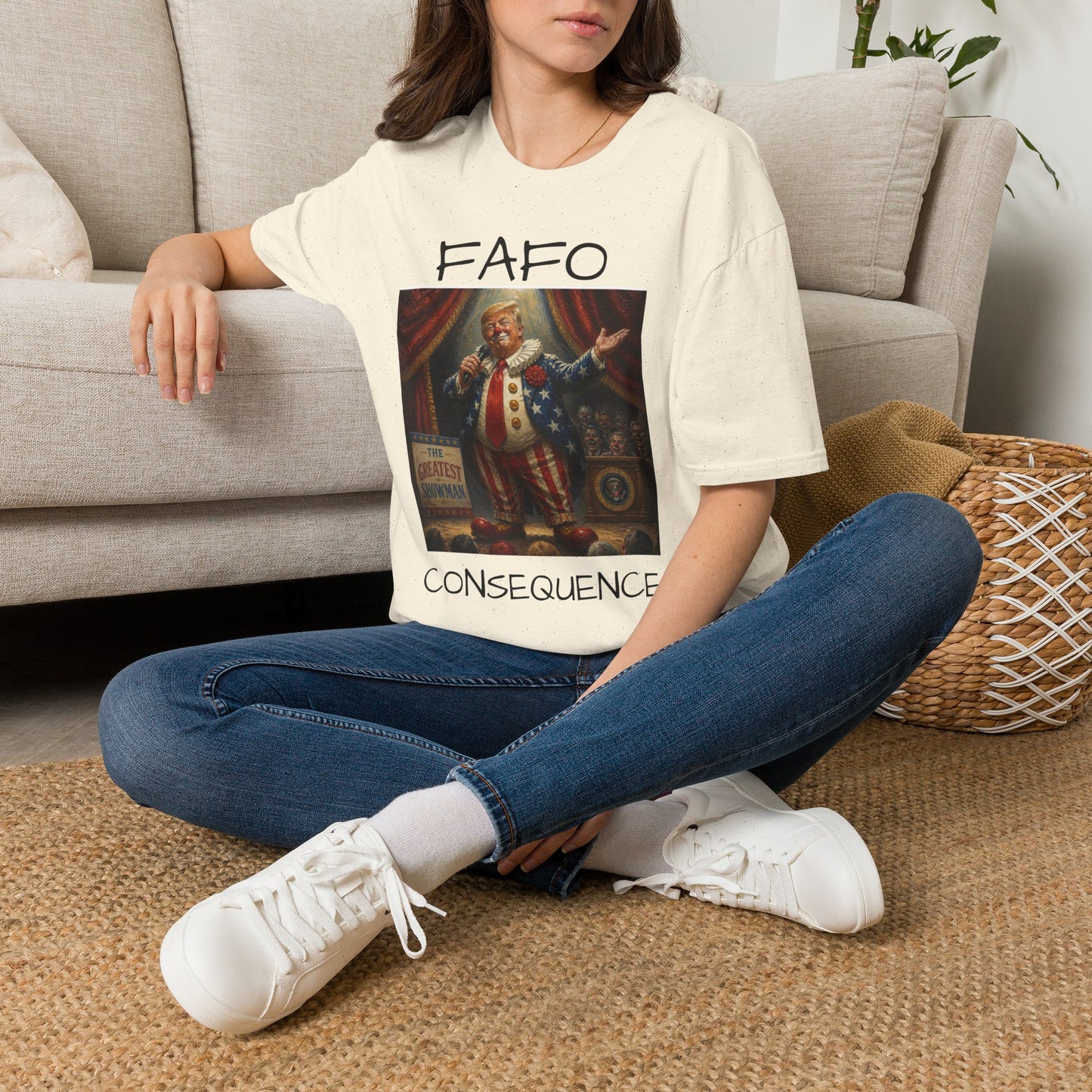Graphic T‑Shirt FAFO Consequences Vintage King Portrait