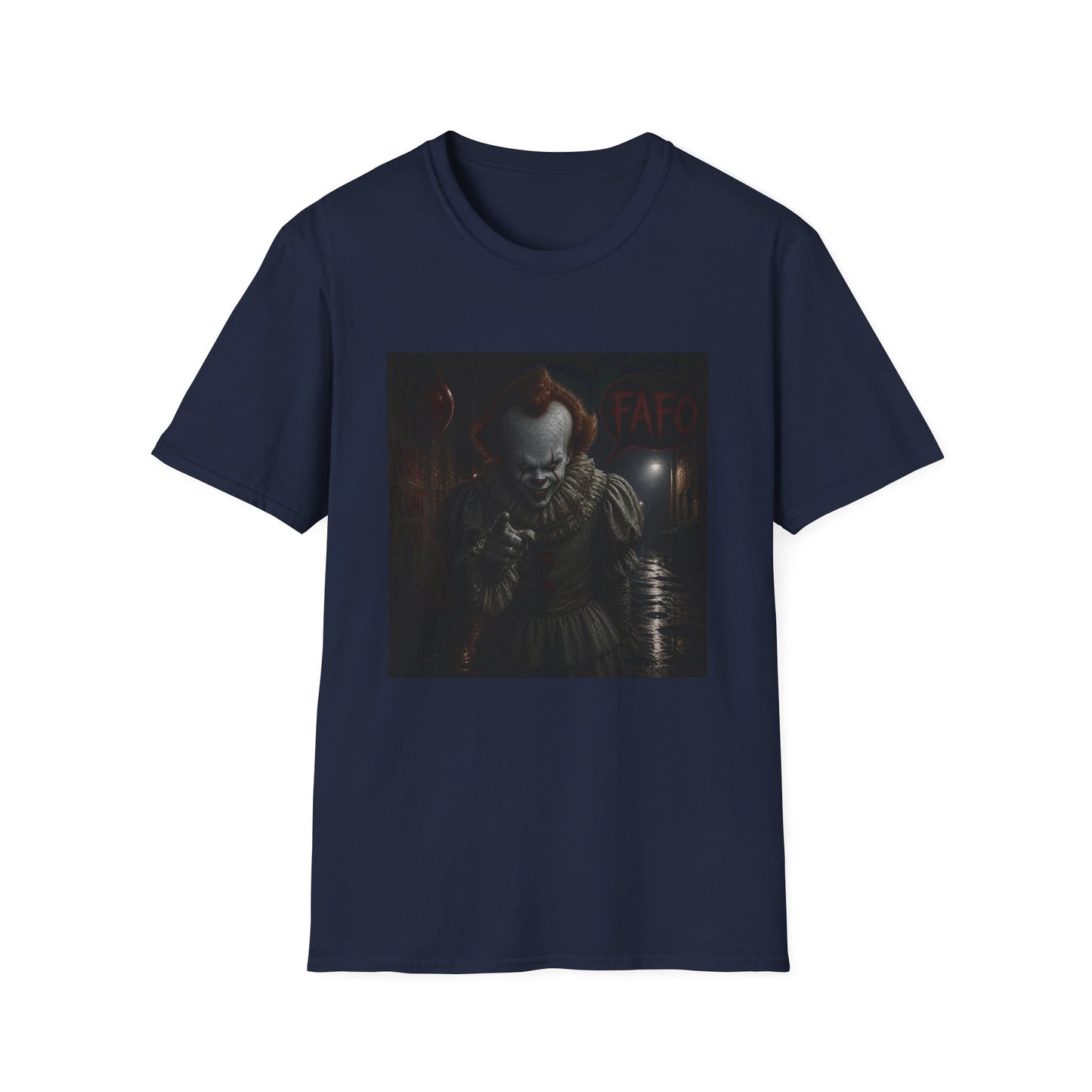 Horror Pennywise Clown T‑Shirt — Dark Creepy Stephen King Inspired Design