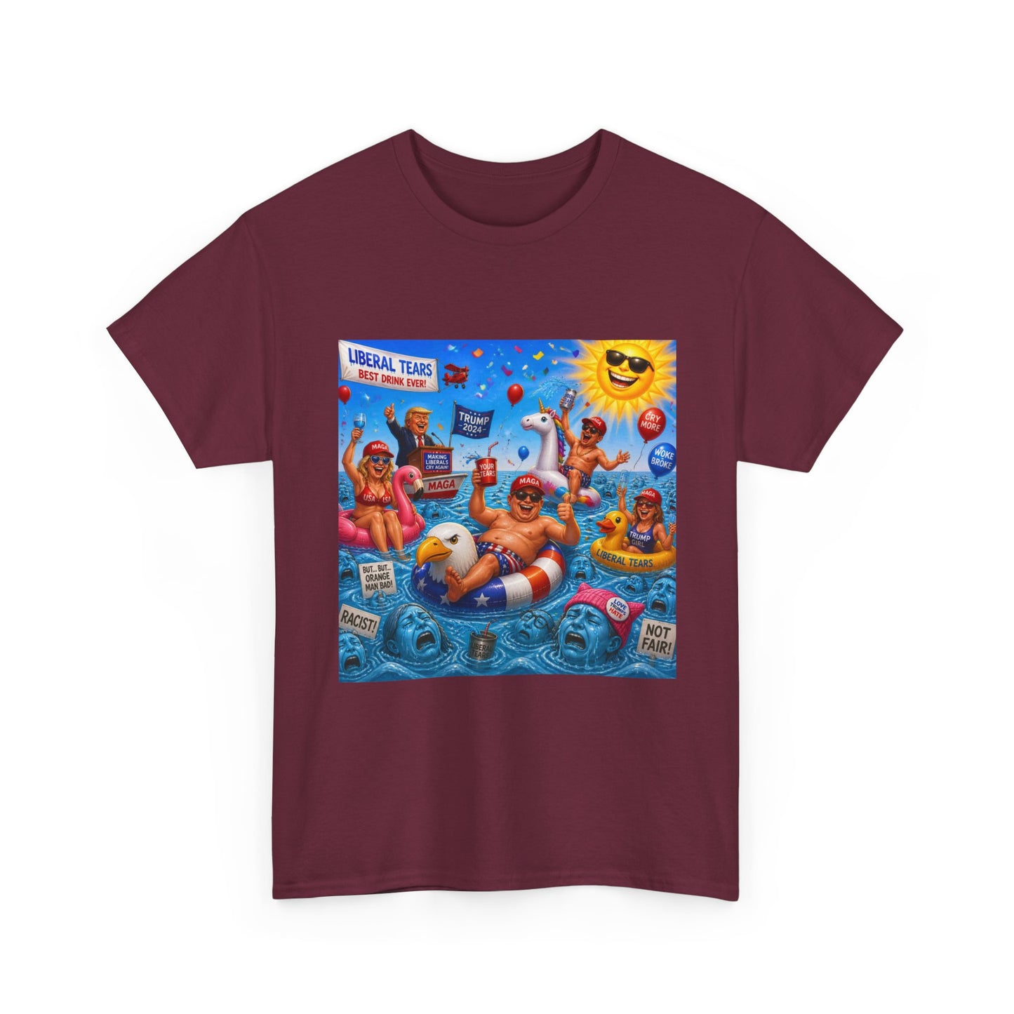 Beach Party T-Shirt — "Lifeguard Sharks" Summer Graphic Tee