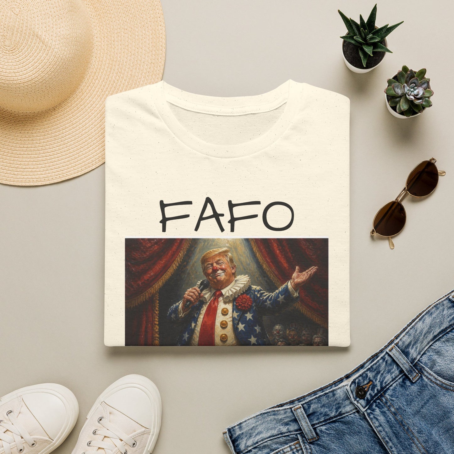 Graphic T‑Shirt FAFO Consequences Vintage King Portrait