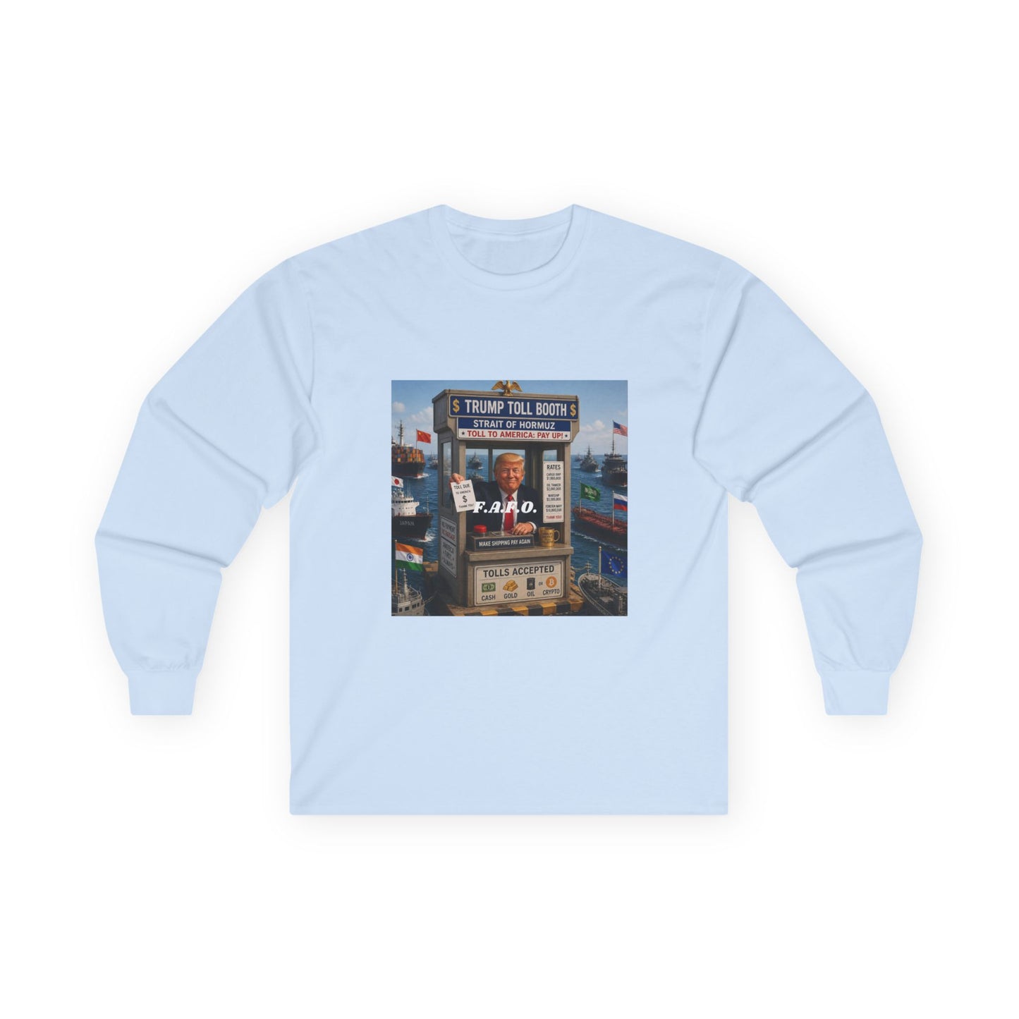 The FAFO Society Long Sleeve Tee — Vintage Carnival Ticket Booth Graphic