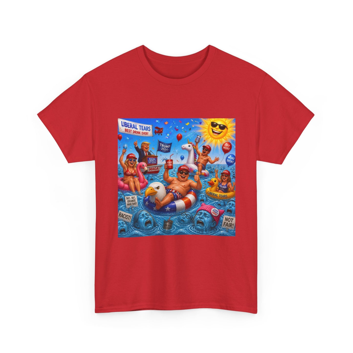 Beach Party T-Shirt — "Lifeguard Sharks" Summer Graphic Tee