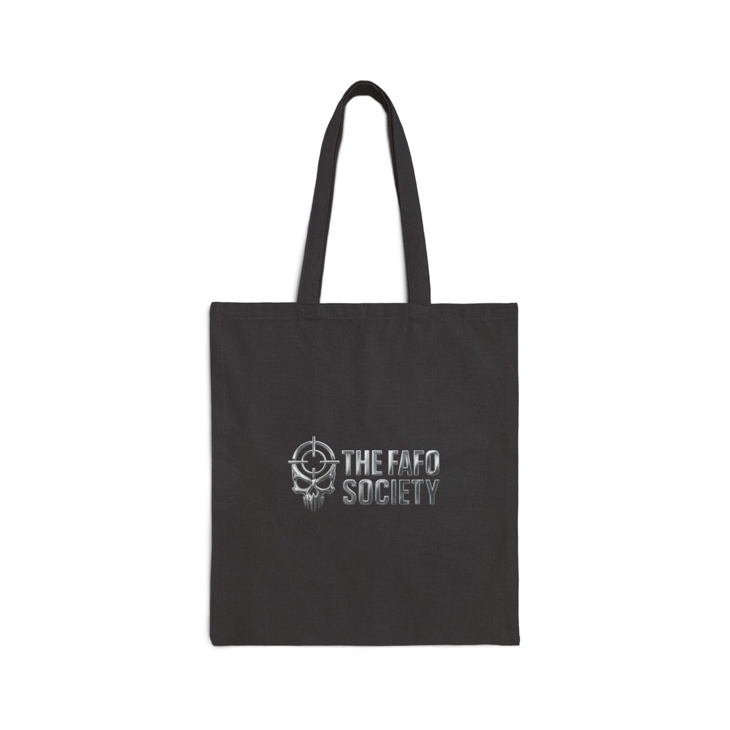 Canvas Tote Bag — Cute Angry Bunny Soldier Print | Trendy Reusable Grocery & Everyday Bag