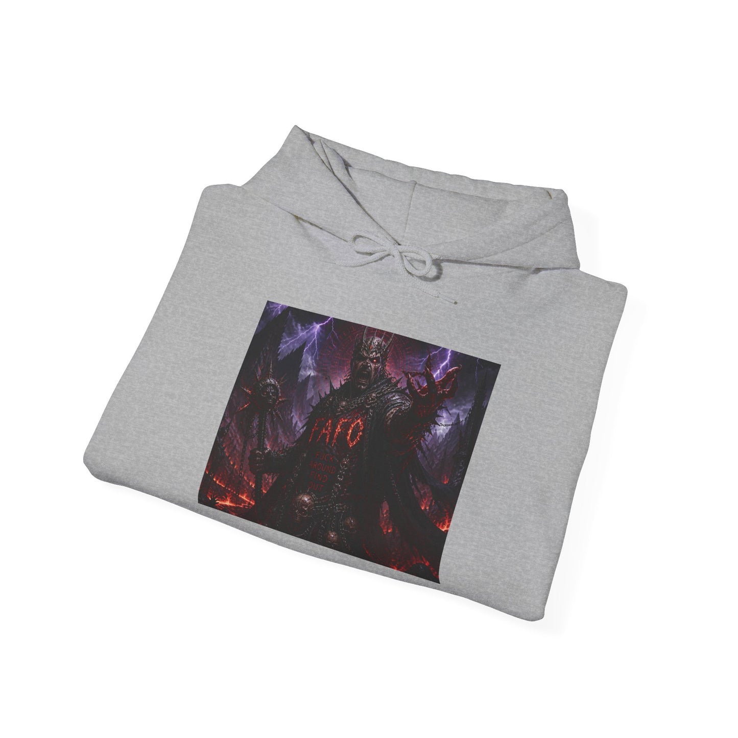The FARC Society 'Afro' Graphic Hoodie — Dark Neon Palm Design