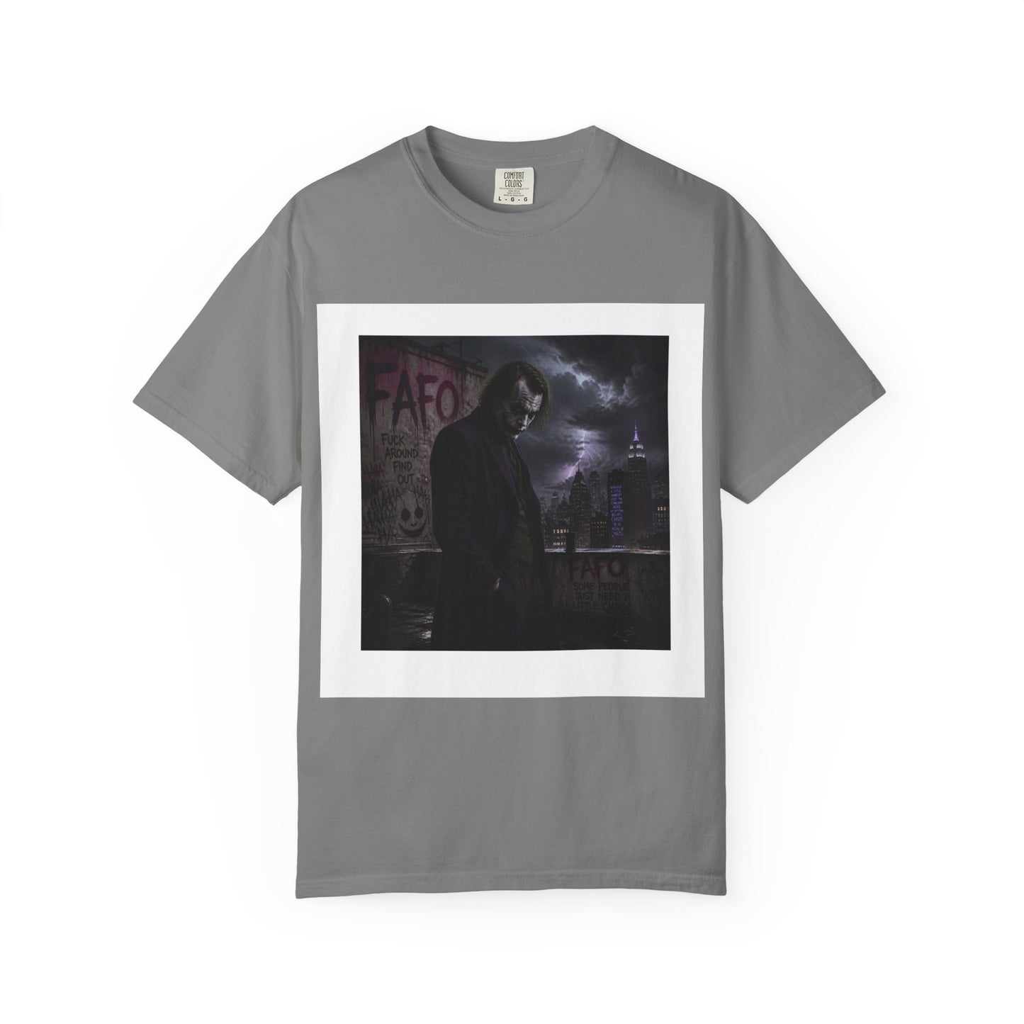 Dark Urban Noir T-Shirt — 'The Fafo Society' Skull Logo Tee