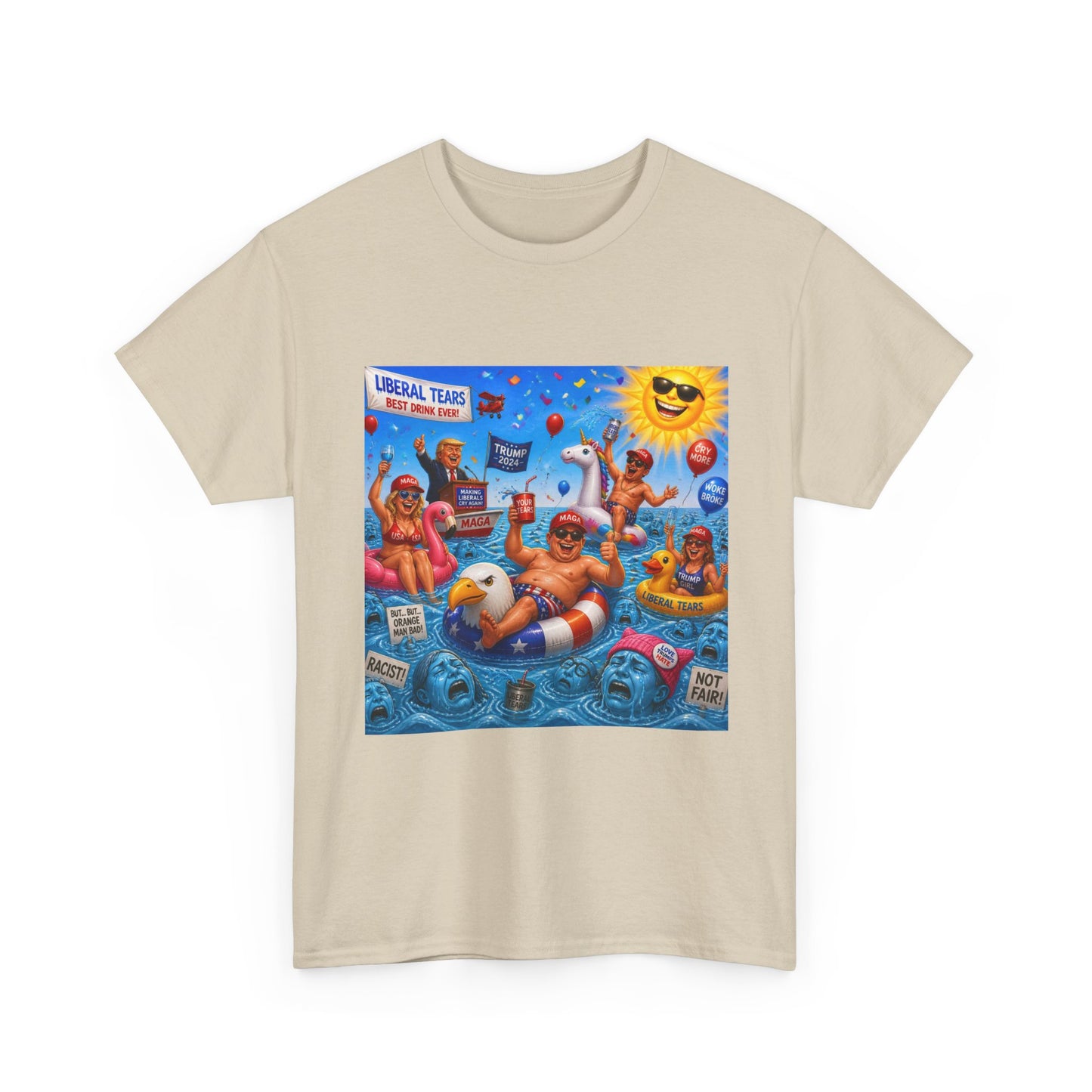 Beach Party T-Shirt — "Lifeguard Sharks" Summer Graphic Tee