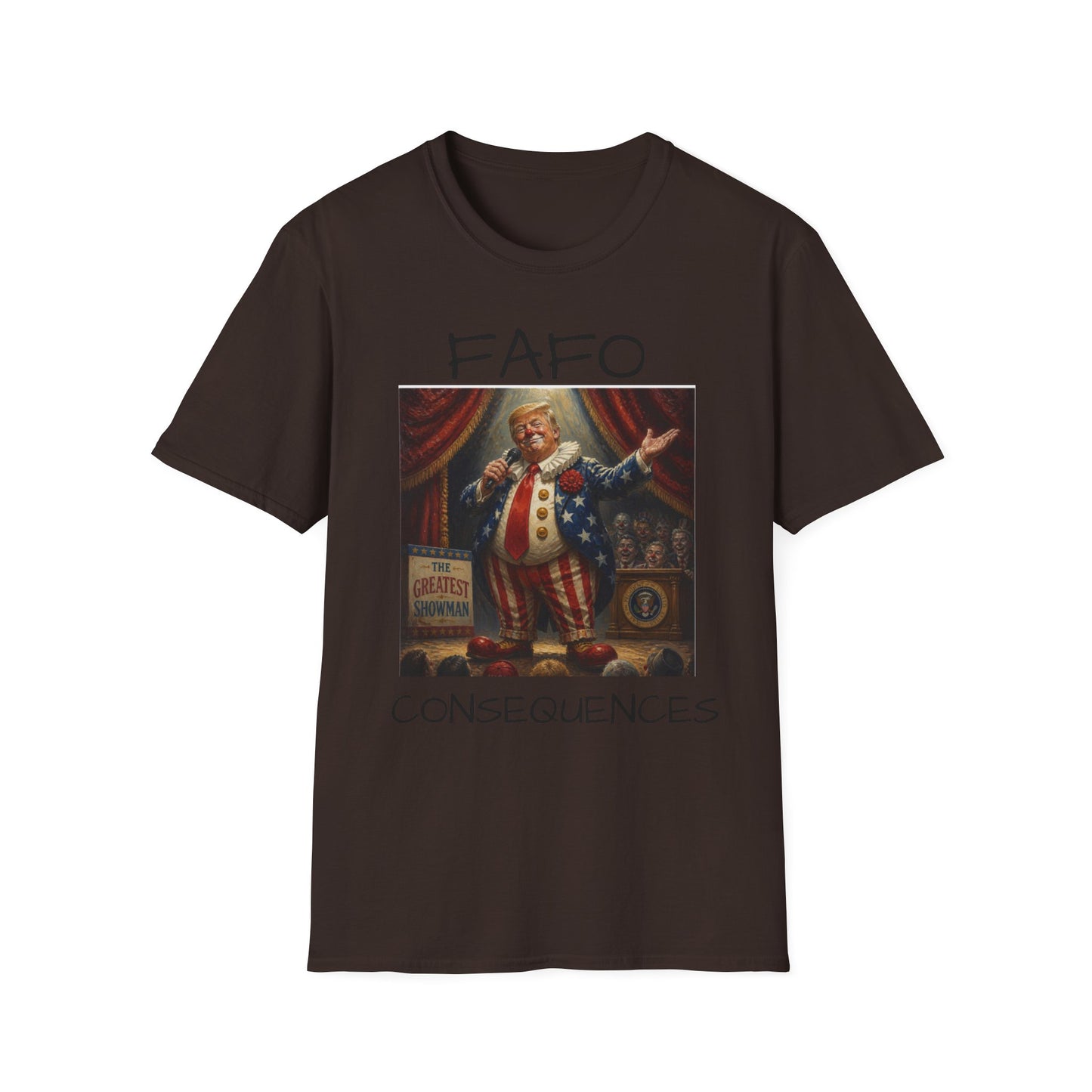 Graphic T‑Shirt FAFO Consequences Vintage King Portrait