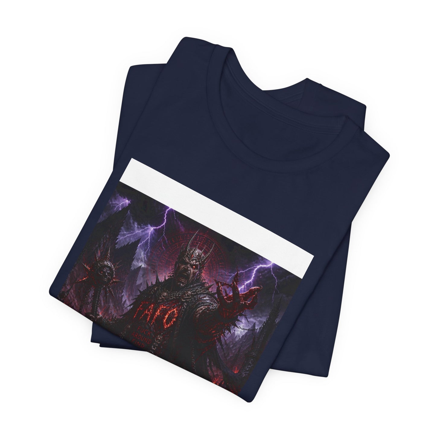 Demon King Graphic Tee – "AFO" Dark Fantasy Anime T-Shirt