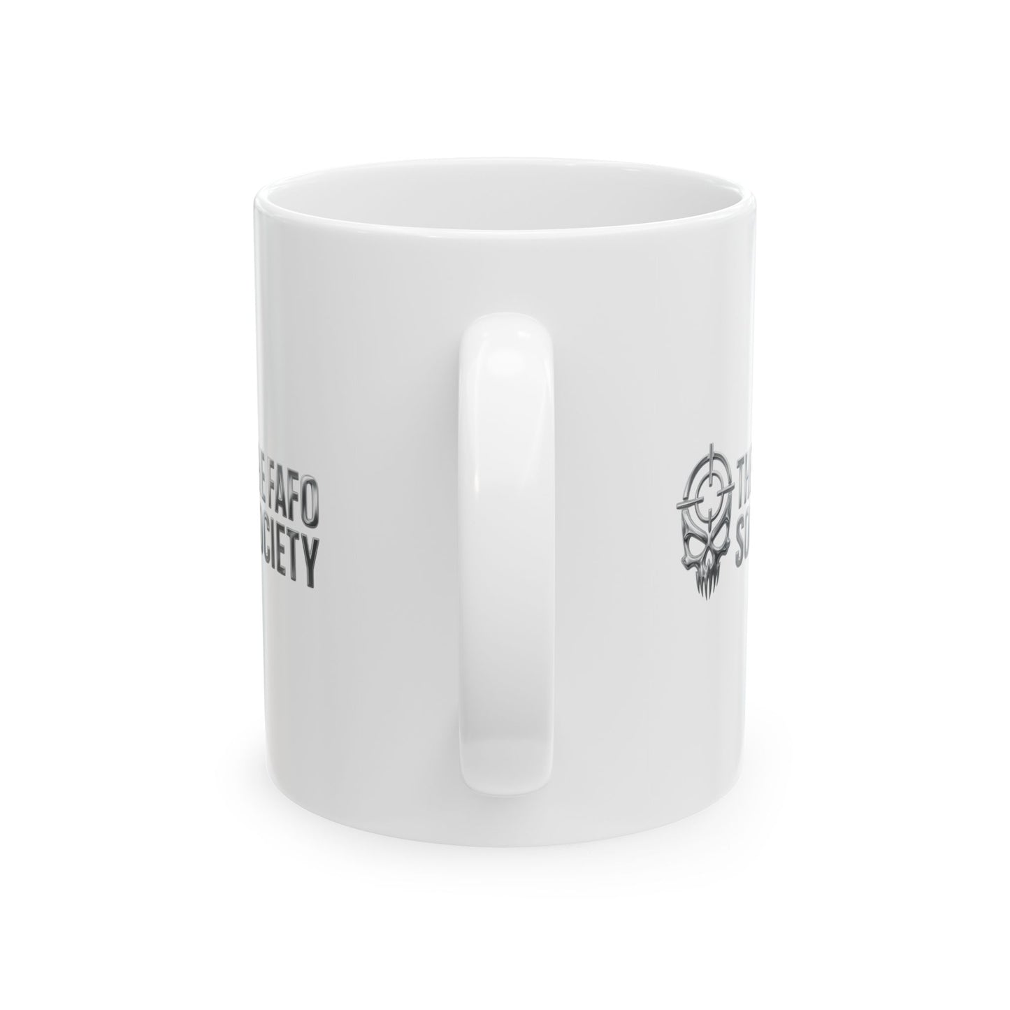 Horror Clown Ceramic Mug — 'FAFO' Creepy Carnival Coffee Cup (11oz/15oz)