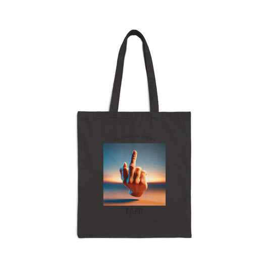 Canvas Tote Bag — Desert Sunset Hand Illustration “LOVE” Eco Shopping Tote