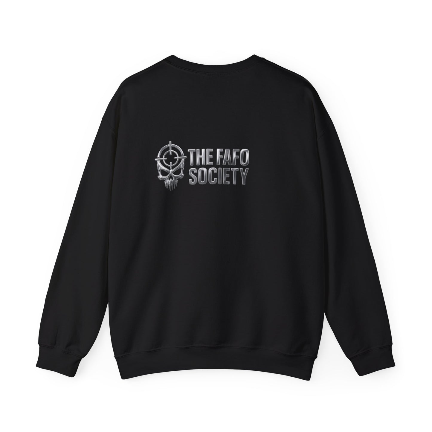 Political Satire Crewneck Sweatshirt — 'Trump Toll Booth' Graphic