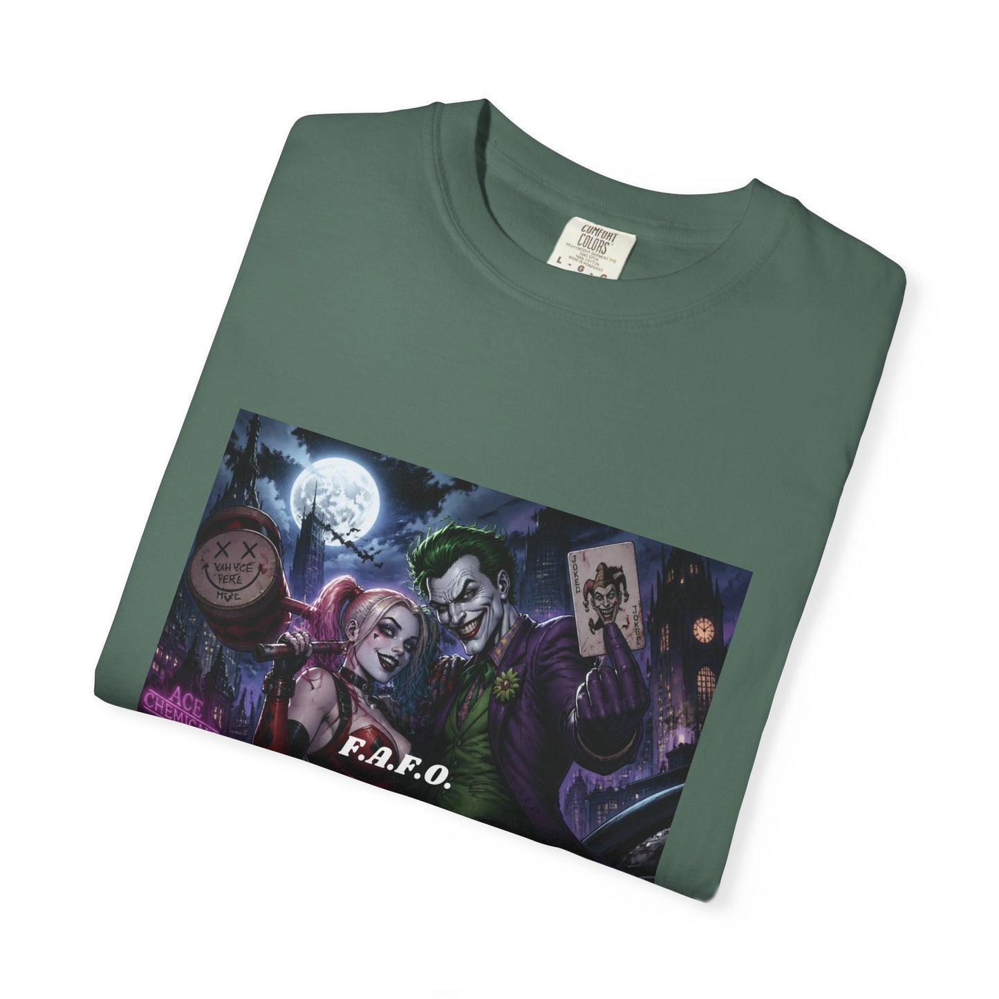 Graphic T-Shirt — The FAFO Society Joker & Harley Art Print