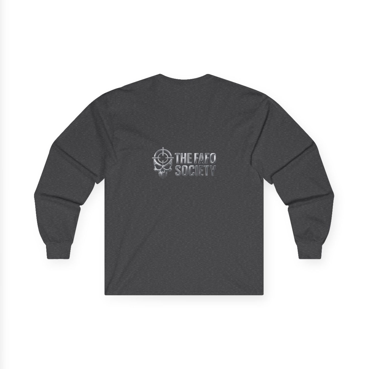 Long Sleeve Tee — Retro Arcade Collage "Trump Toll Booth" Design