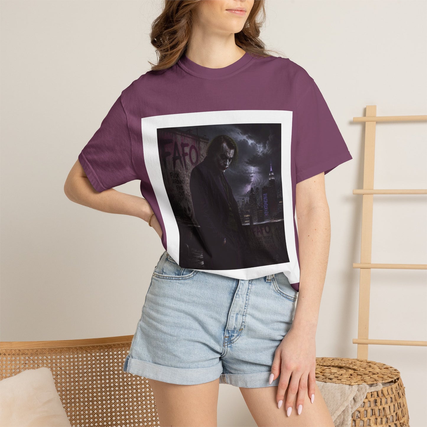 Dark Urban Noir T-Shirt — 'The Fafo Society' Skull Logo Tee
