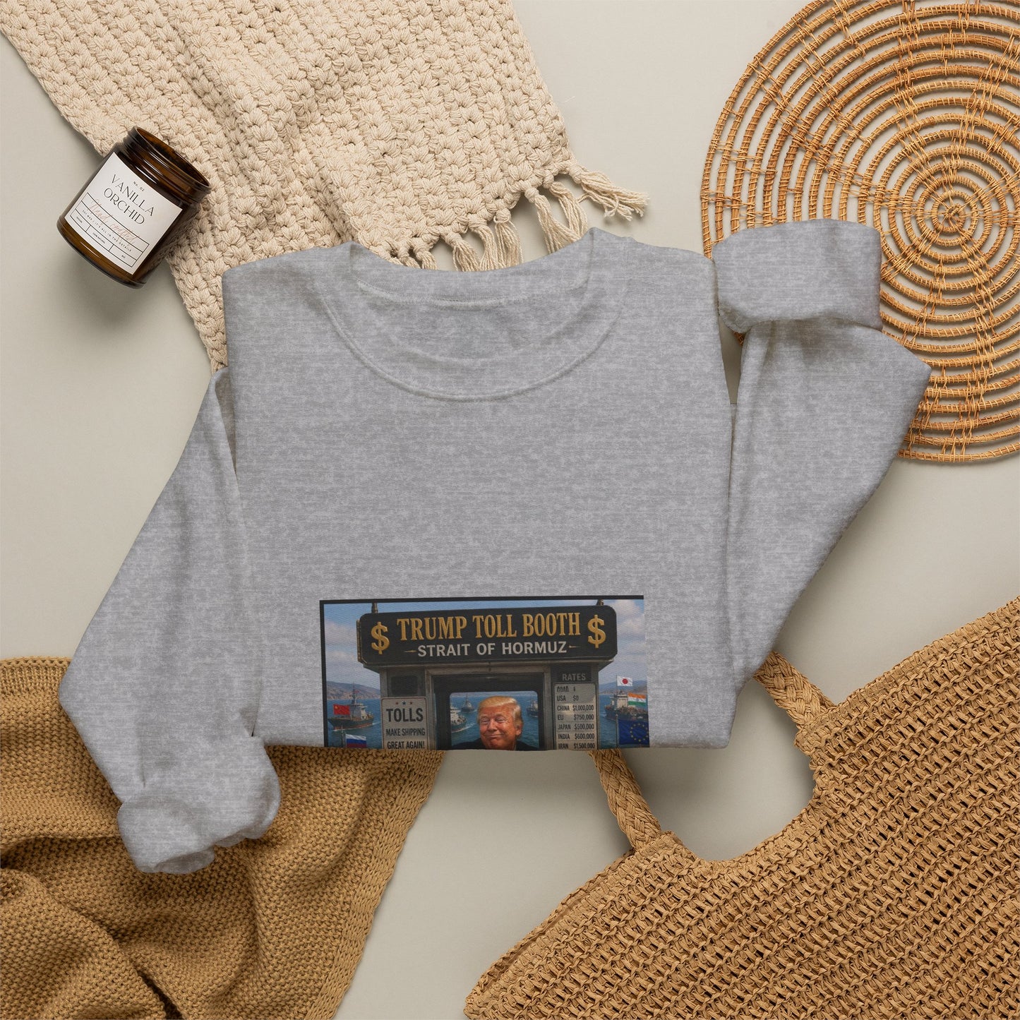 Vintage Arcade Poster Sweatshirt — "Realistic Tour Nights" Retro Gaming Crewneck