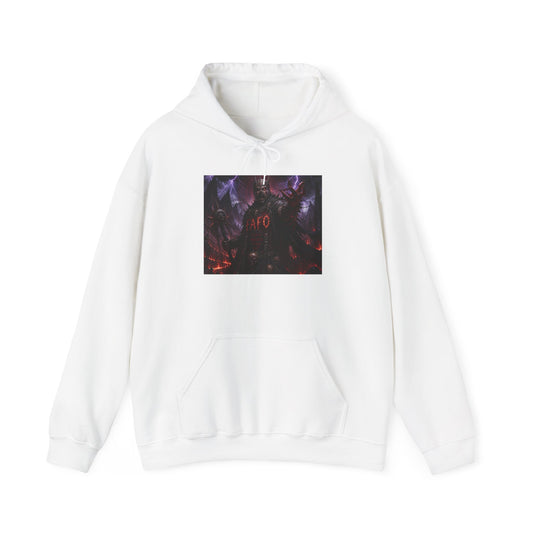 The FARC Society 'Afro' Graphic Hoodie — Dark Neon Palm Design