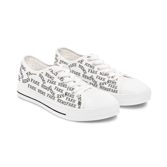 Women's Low Top 'FAKE NEWS' Shoes