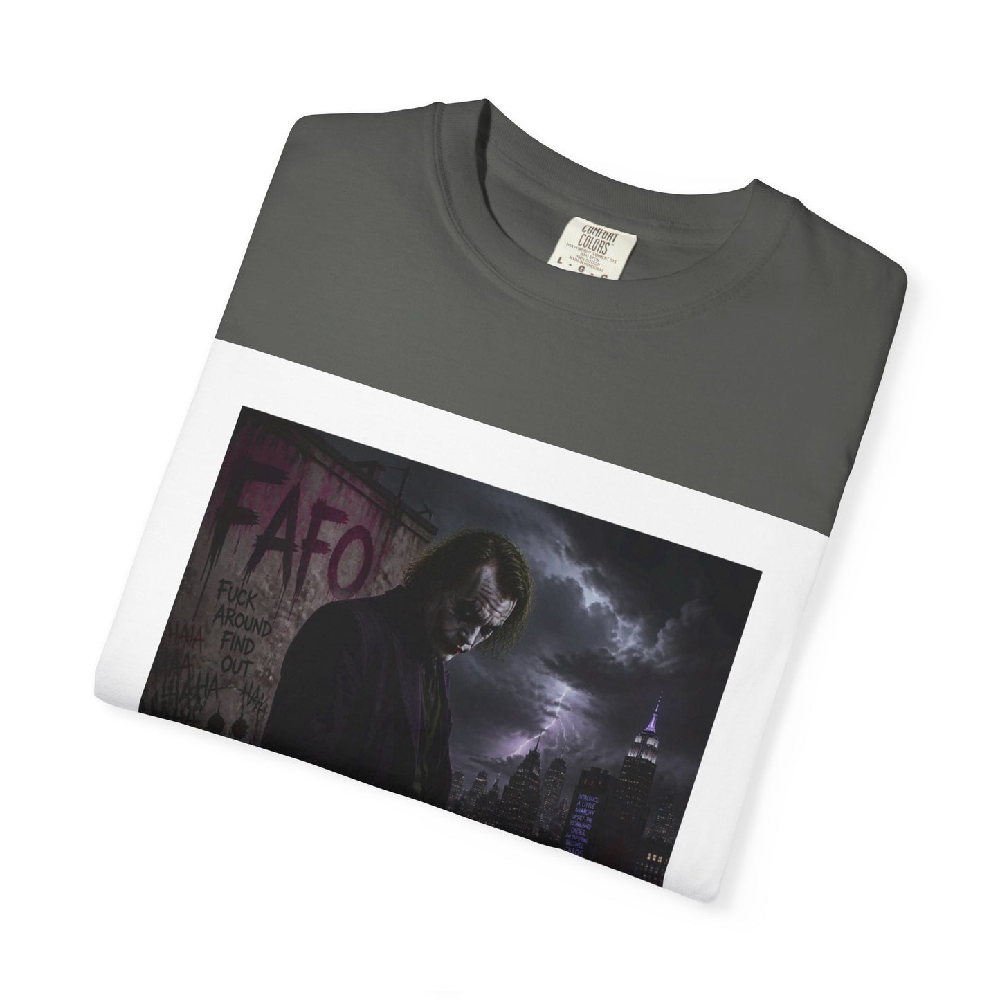 Dark Urban Noir T-Shirt — 'The Fafo Society' Skull Logo Tee