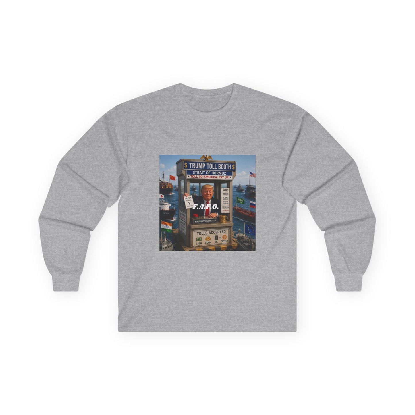 The FAFO Society Long Sleeve Tee — Vintage Carnival Ticket Booth Graphic