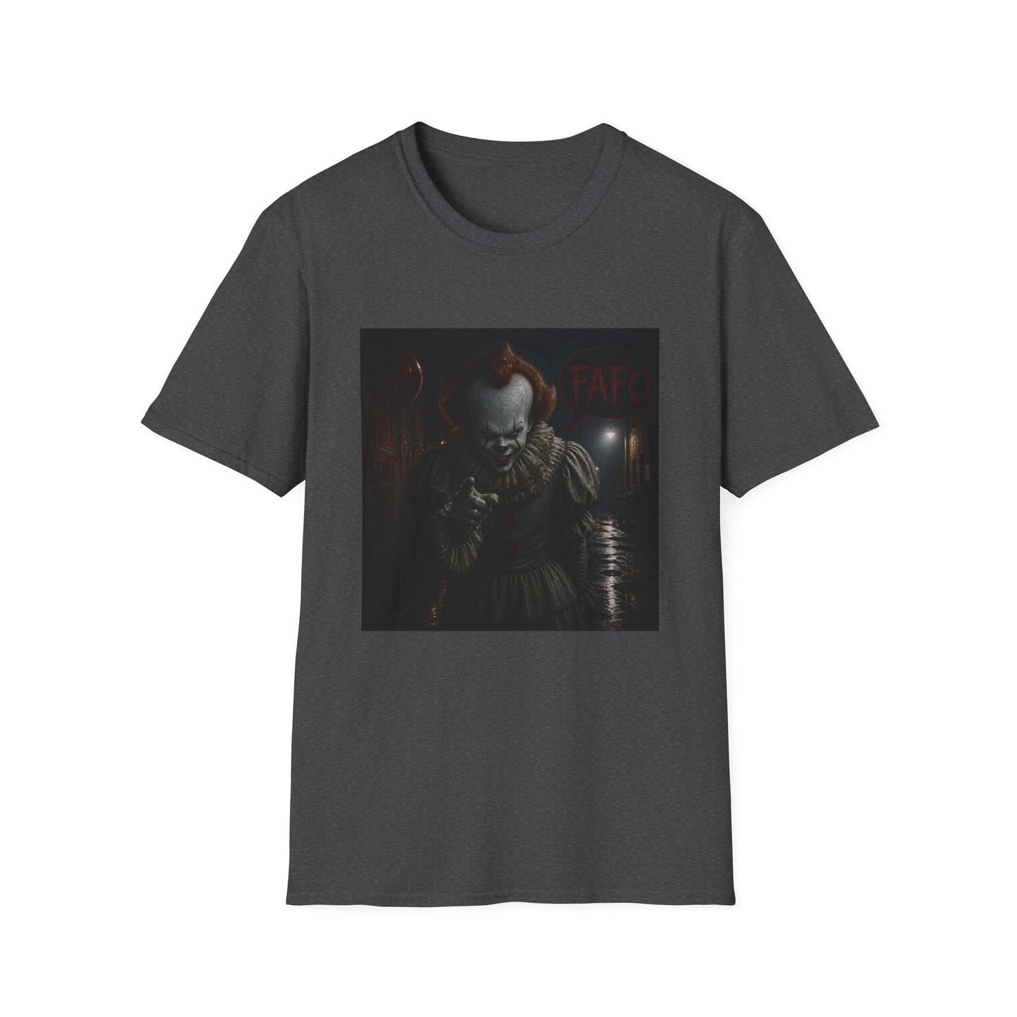 Horror Pennywise Clown T‑Shirt — Dark Creepy Stephen King Inspired Design