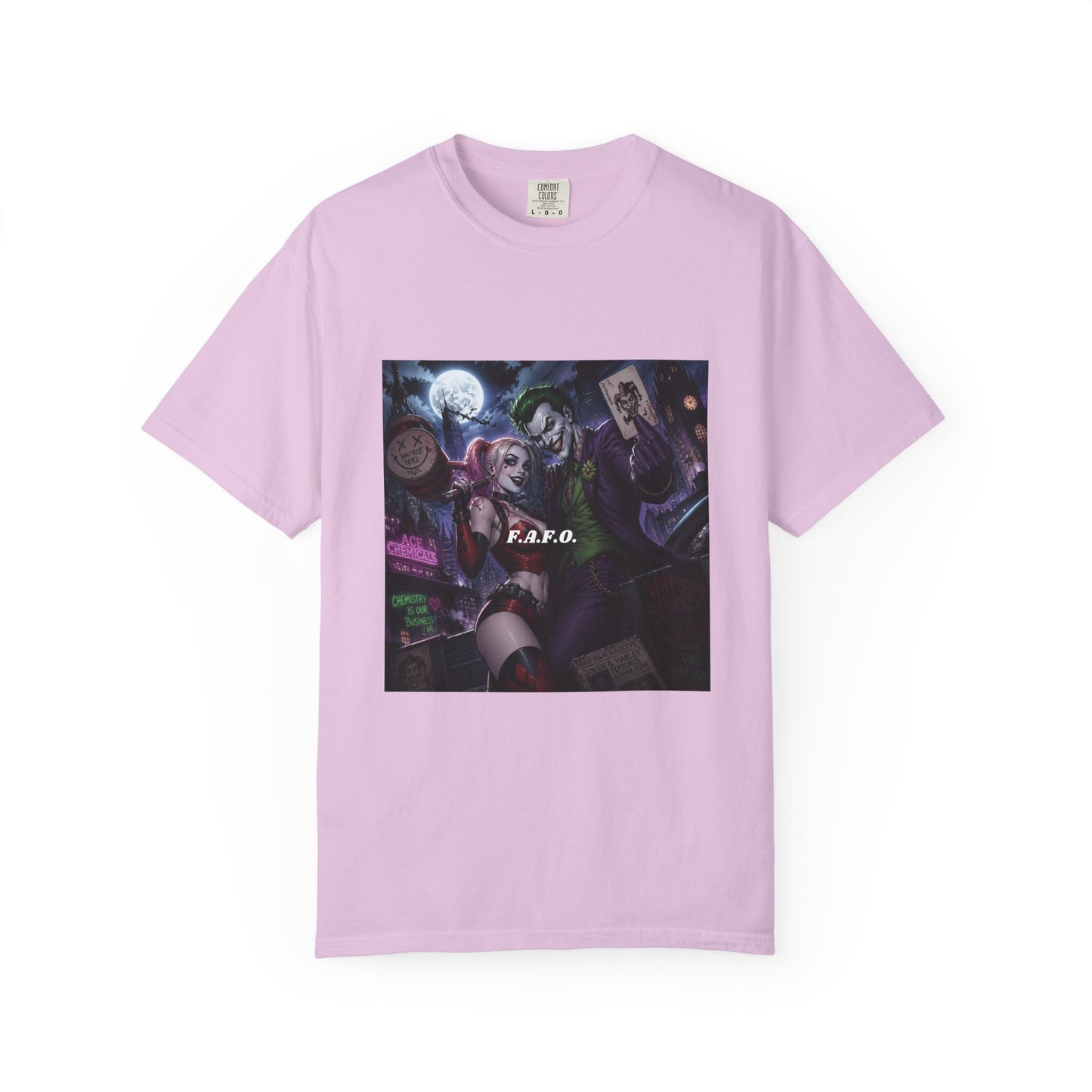 Graphic T-Shirt — The FAFO Society Joker & Harley Art Print