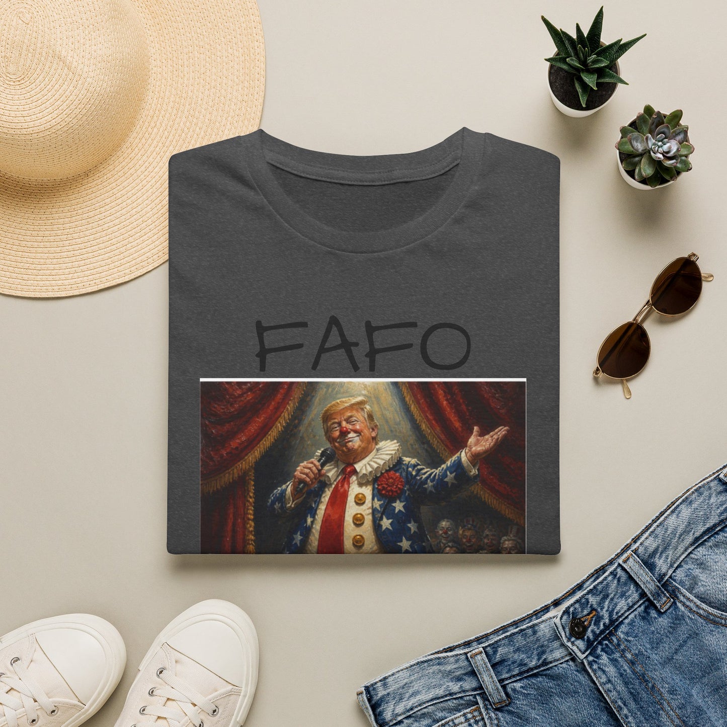 Graphic T‑Shirt FAFO Consequences Vintage King Portrait