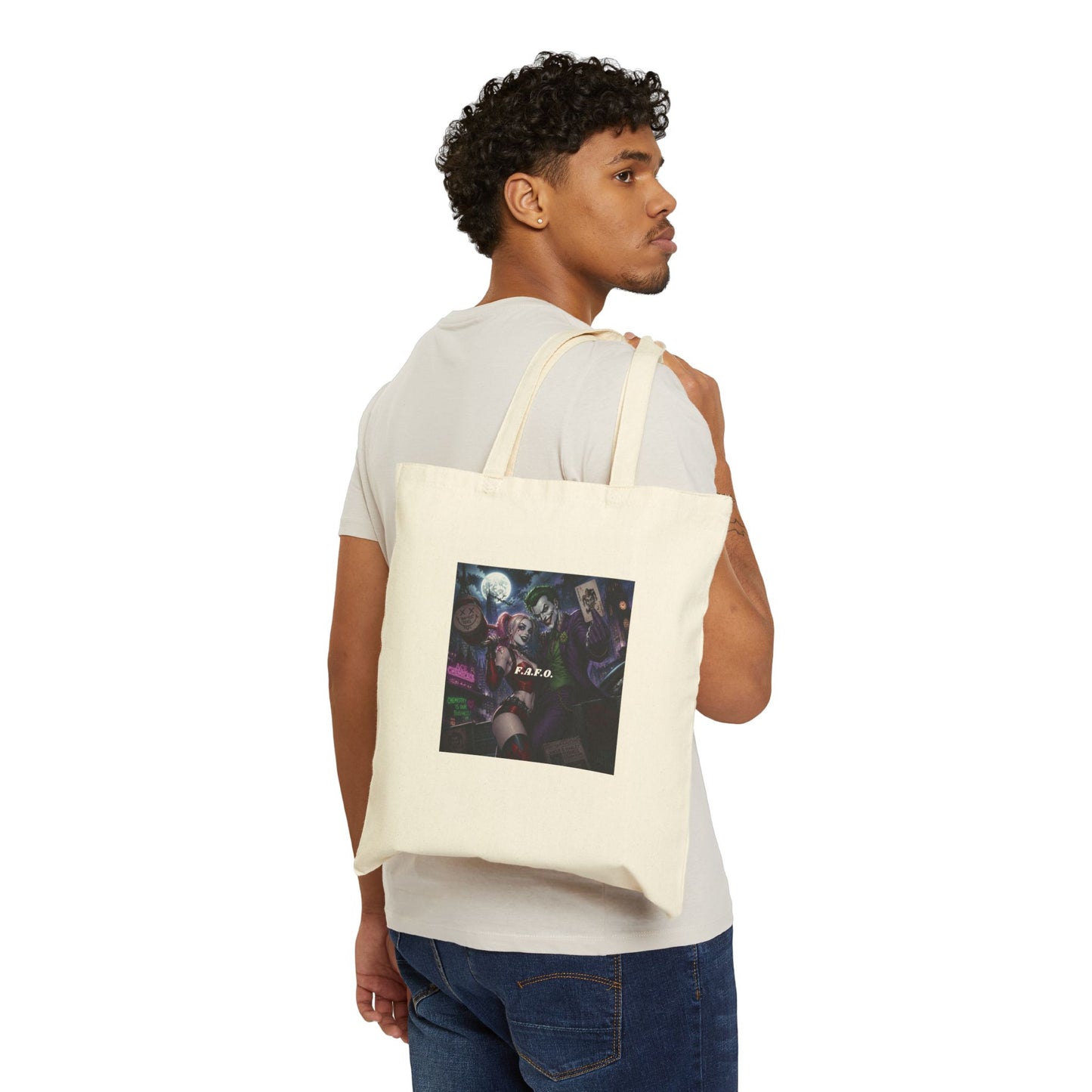 Anime Rock Band Canvas Tote — 'K/DA' Inspired K-Pop Gaming Print