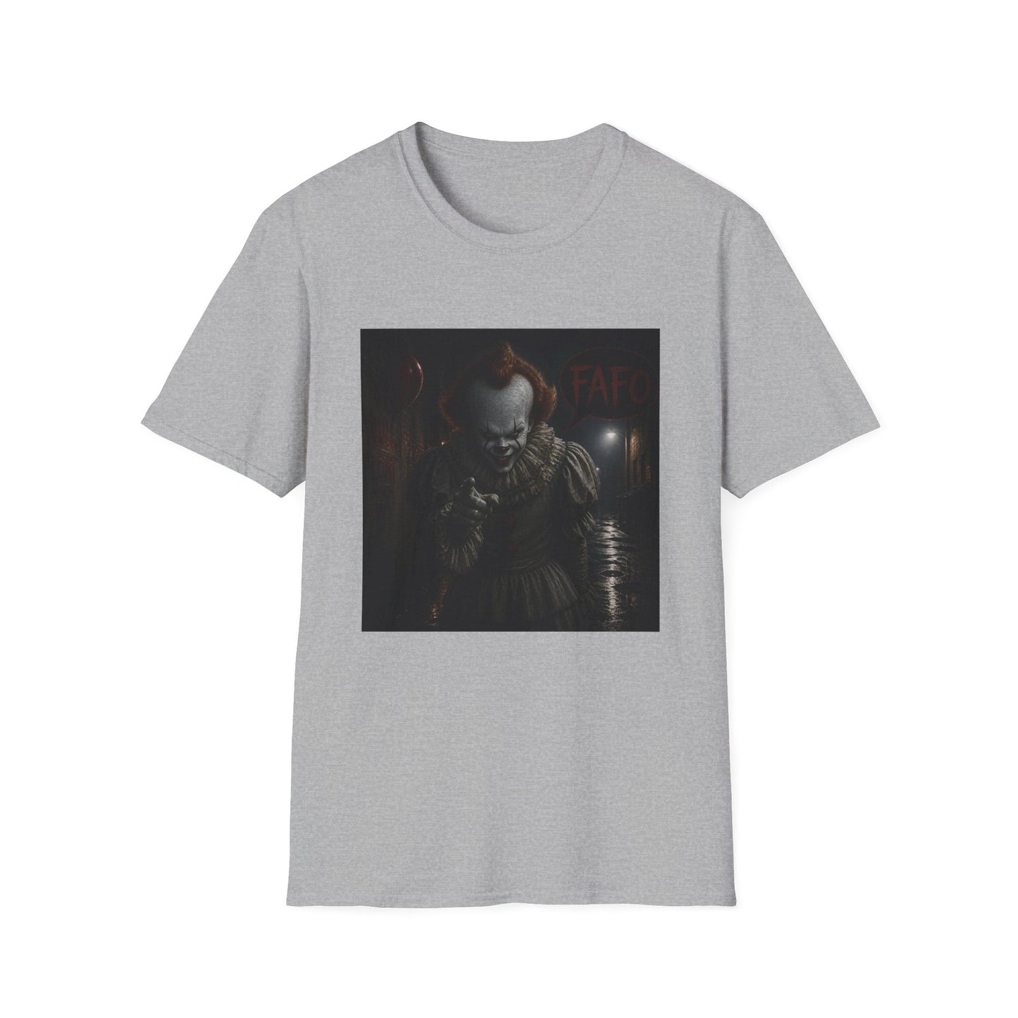 Horror Pennywise Clown T‑Shirt — Dark Creepy Stephen King Inspired Design