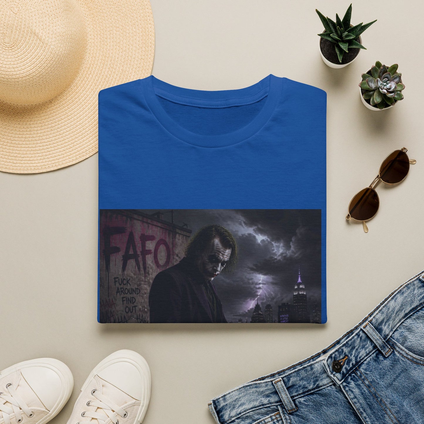Graphic Tee — Moody Night Joker Portrait T-Shirt