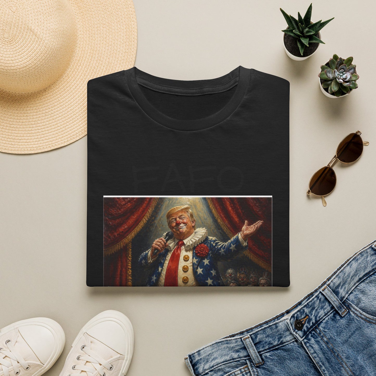 Graphic T‑Shirt FAFO Consequences Vintage King Portrait