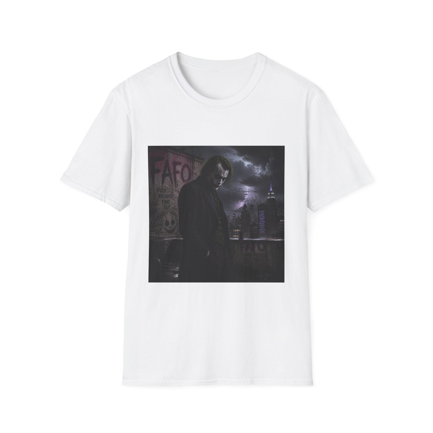Graphic Tee — Moody Night Joker Portrait T-Shirt