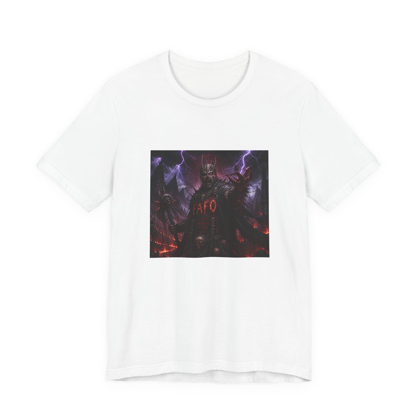 Demon King Graphic Tee – "AFO" Dark Fantasy Anime T-Shirt