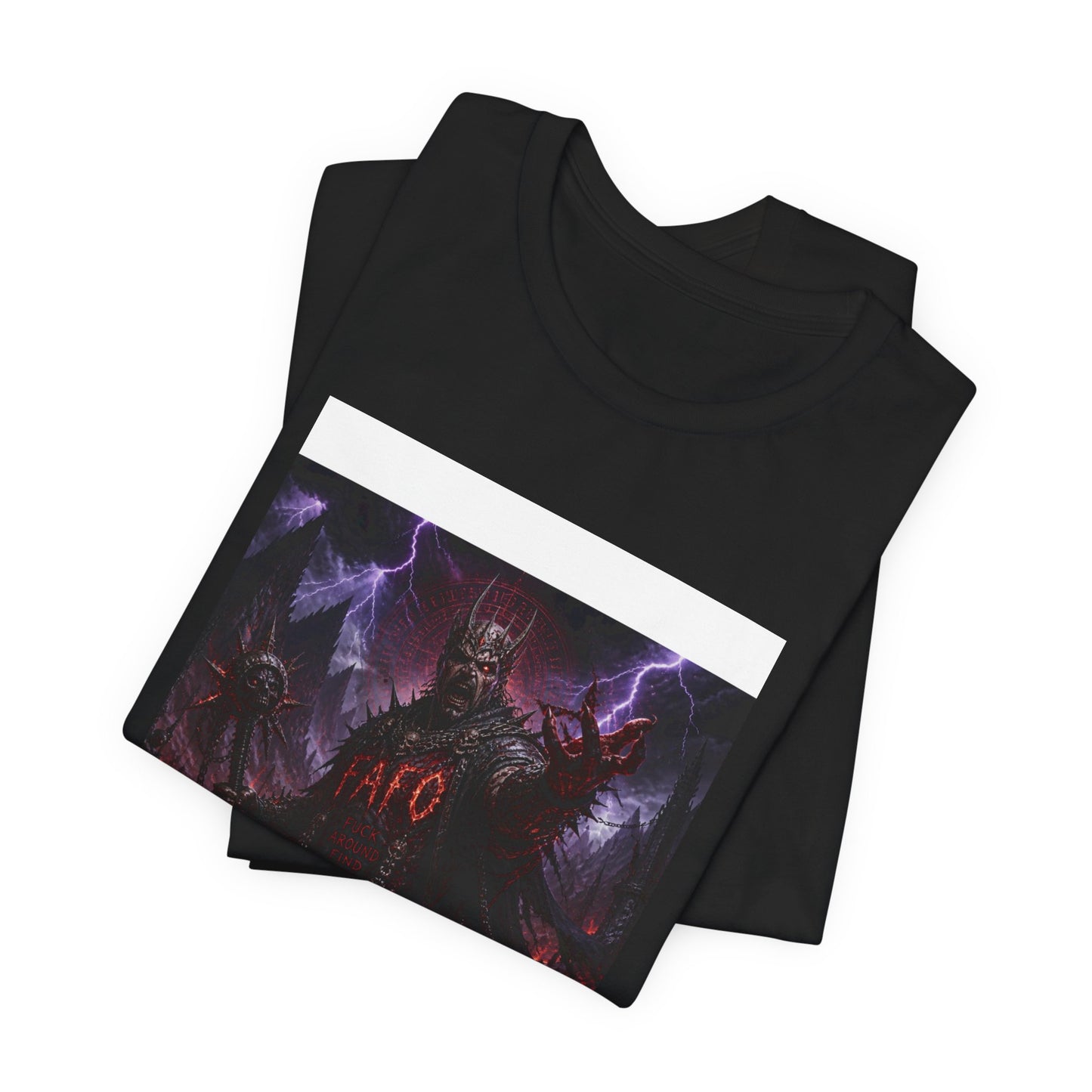 Demon King Graphic Tee – "AFO" Dark Fantasy Anime T-Shirt