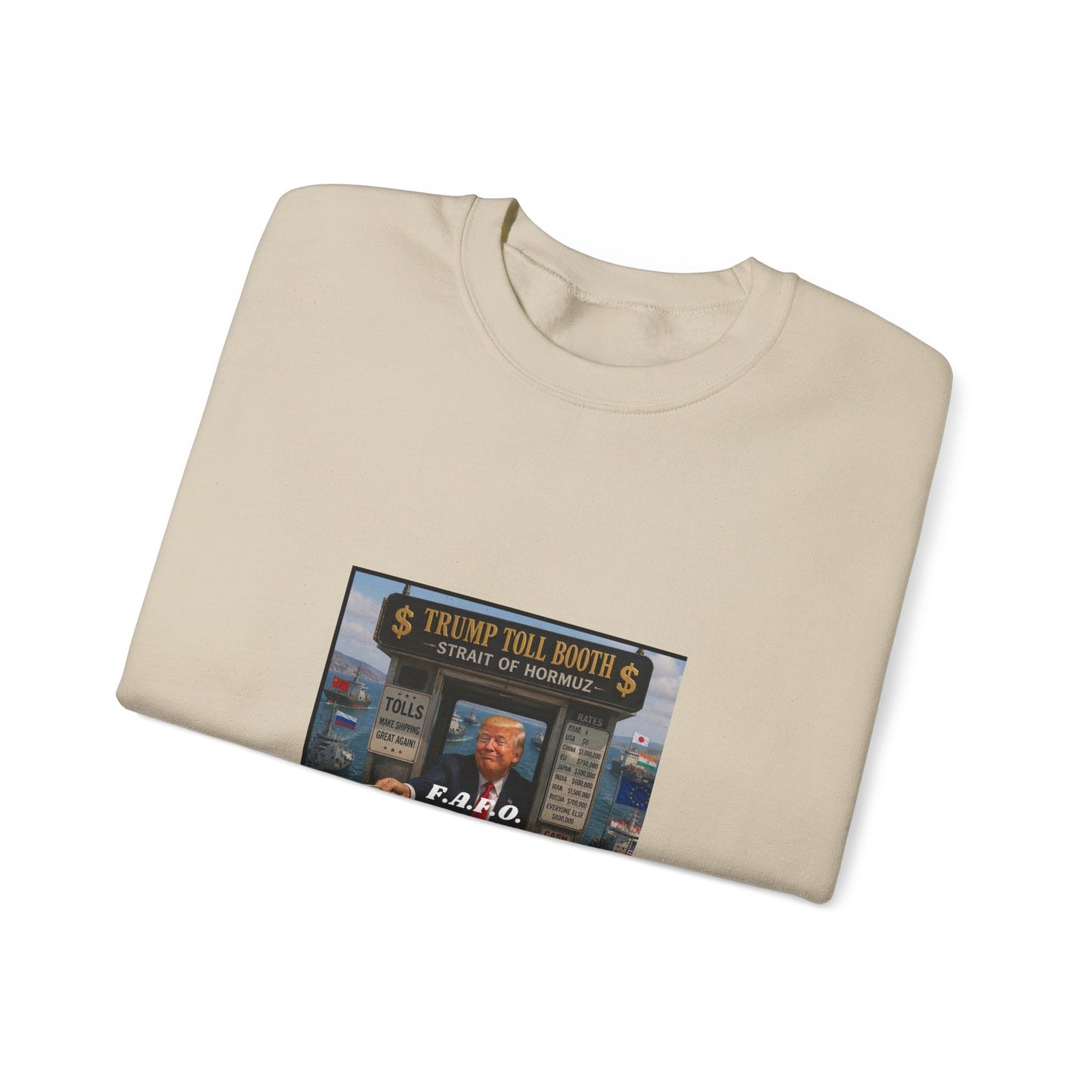 Vintage Arcade Poster Sweatshirt — "Realistic Tour Nights" Retro Gaming Crewneck