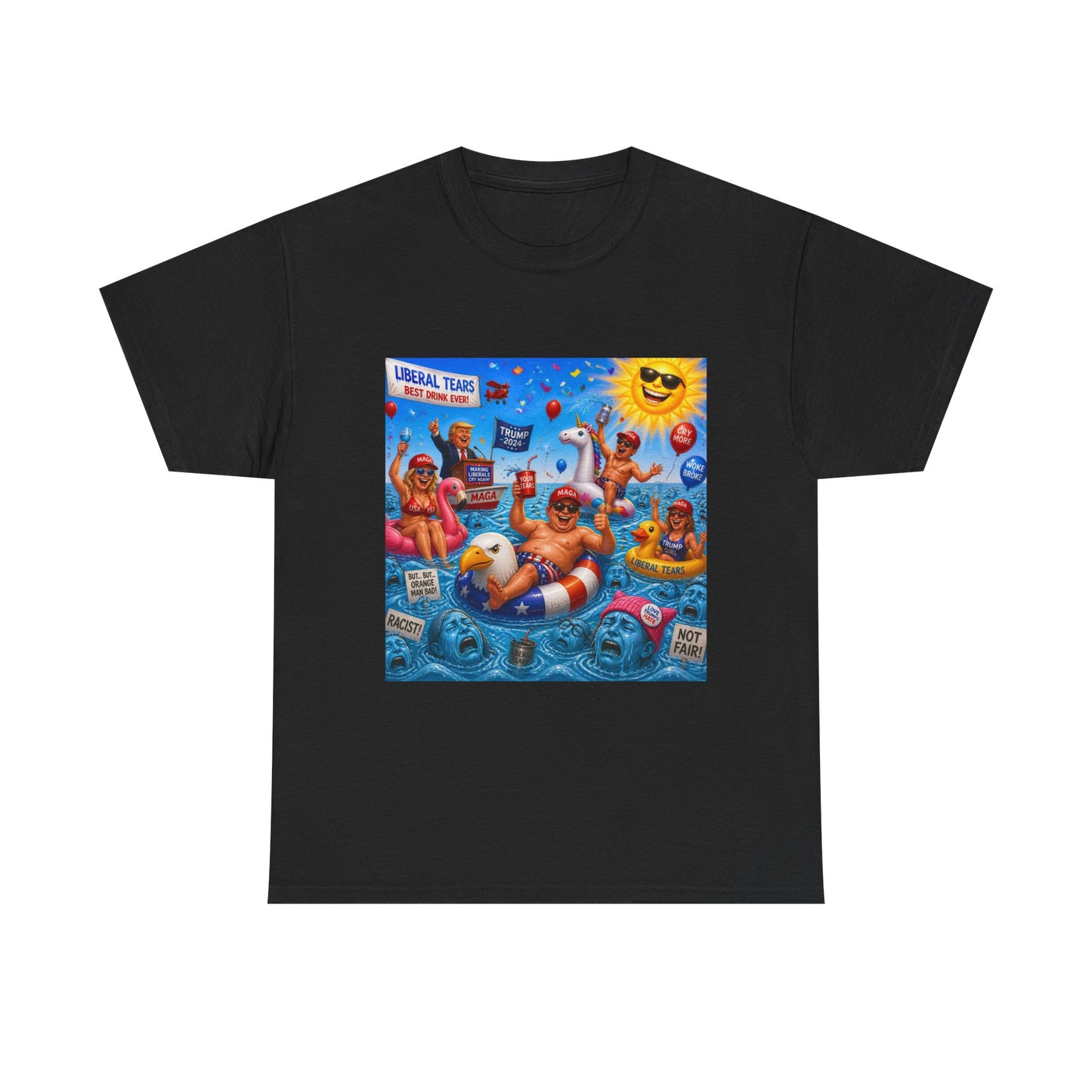 Beach Party T-Shirt — "Lifeguard Sharks" Summer Graphic Tee